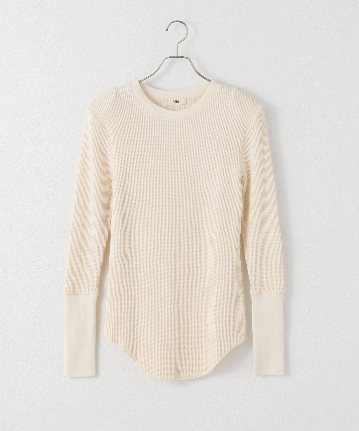 トップス Uhr 2025aw Waffle Long Sleeve Tops Uhr/ウーア Waffle long Sleeve Tops（Tシャツ／カットソー）｜Spick