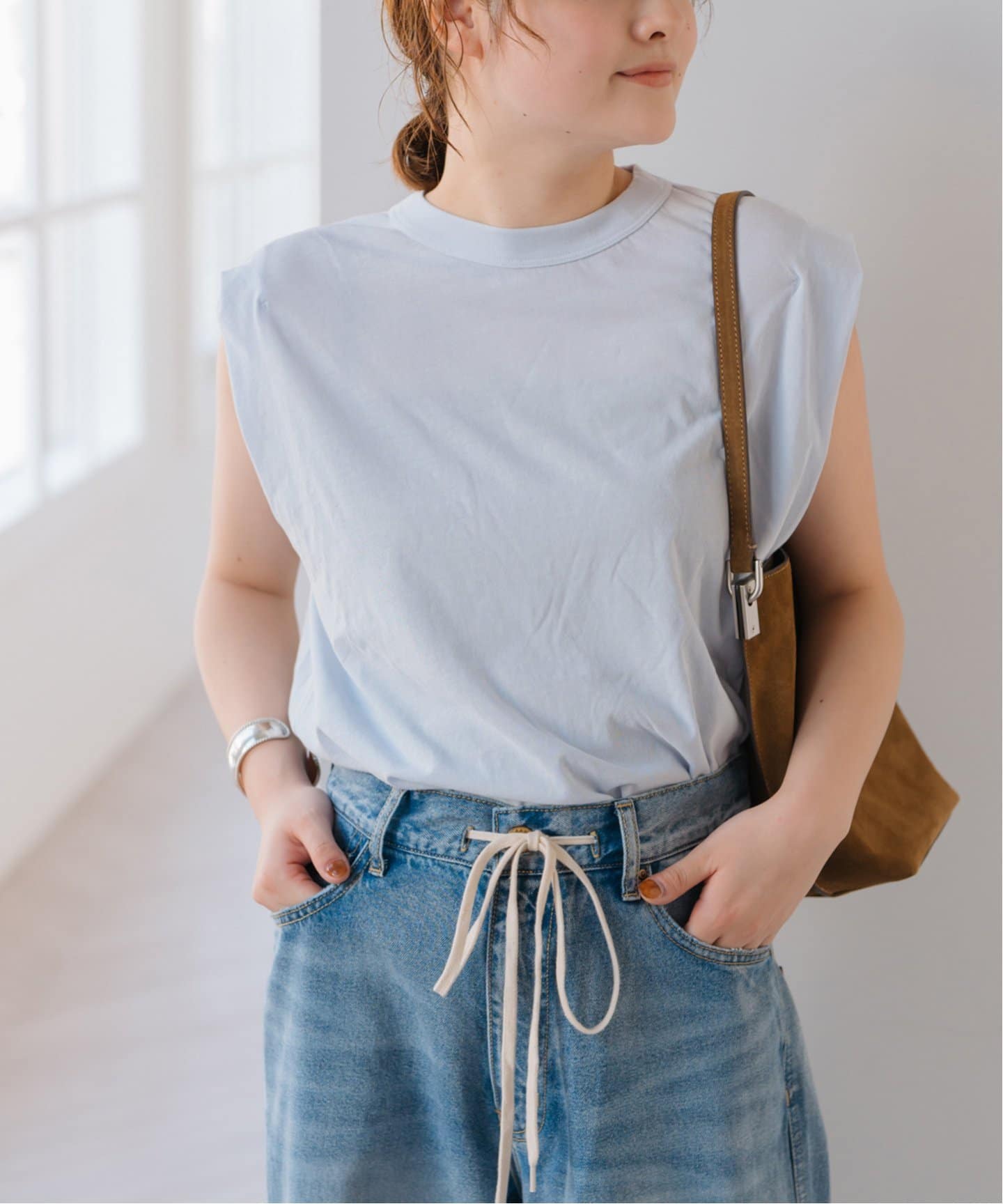 ATON/エイトン FRESCA SINGLE JERSEY TANK TOP（タンクトップ