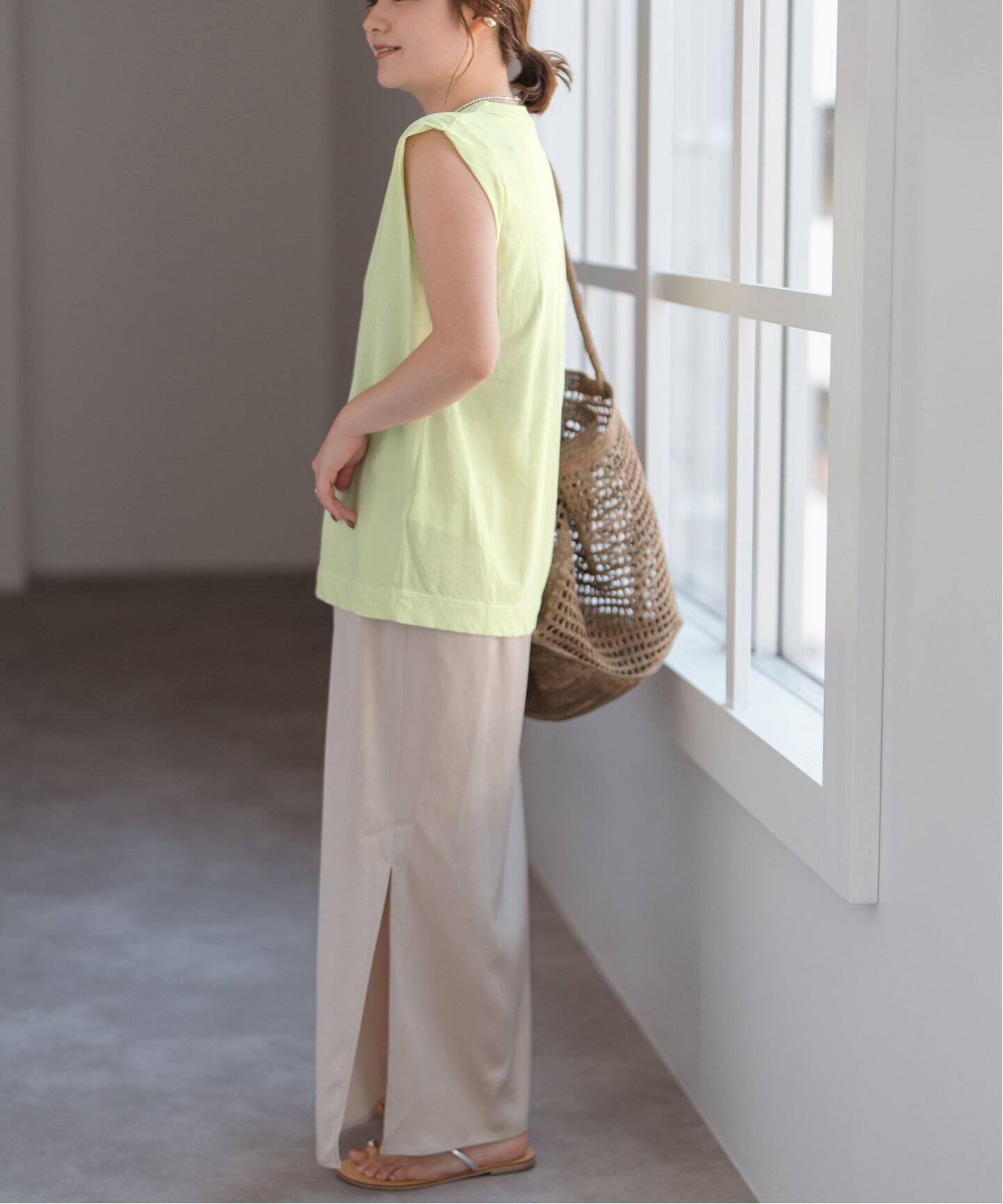 ATON/エイトン FRESCA SINGLE JERSEY TANK TOP（タンクトップ