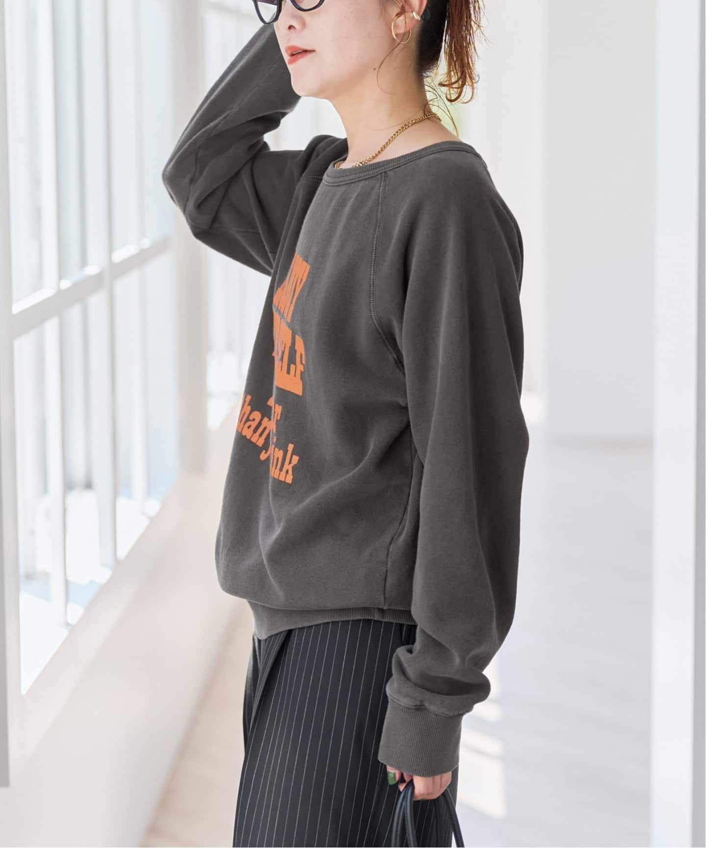 Mixta/ミクスタ クルーネックスウェット ラグラン（スウェット