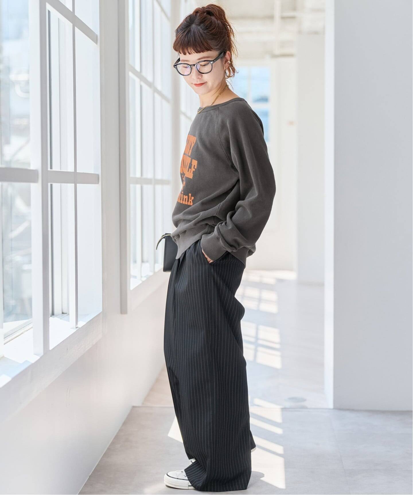 Mixta/ミクスタ クルーネックスウェット ラグラン（スウェット