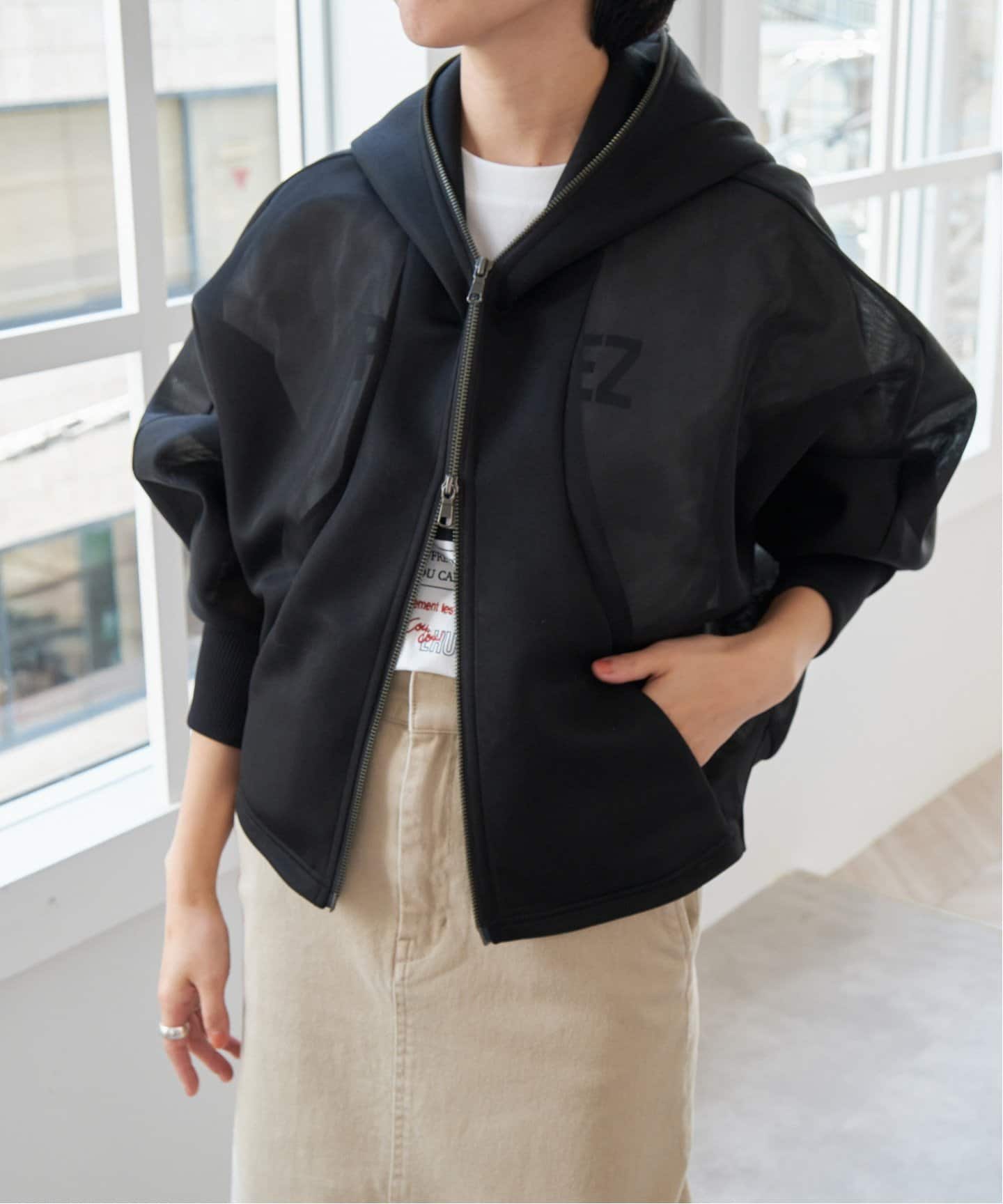 STUMBLY / スタンブリー Sheer Doubleknit Hoody（パーカー
