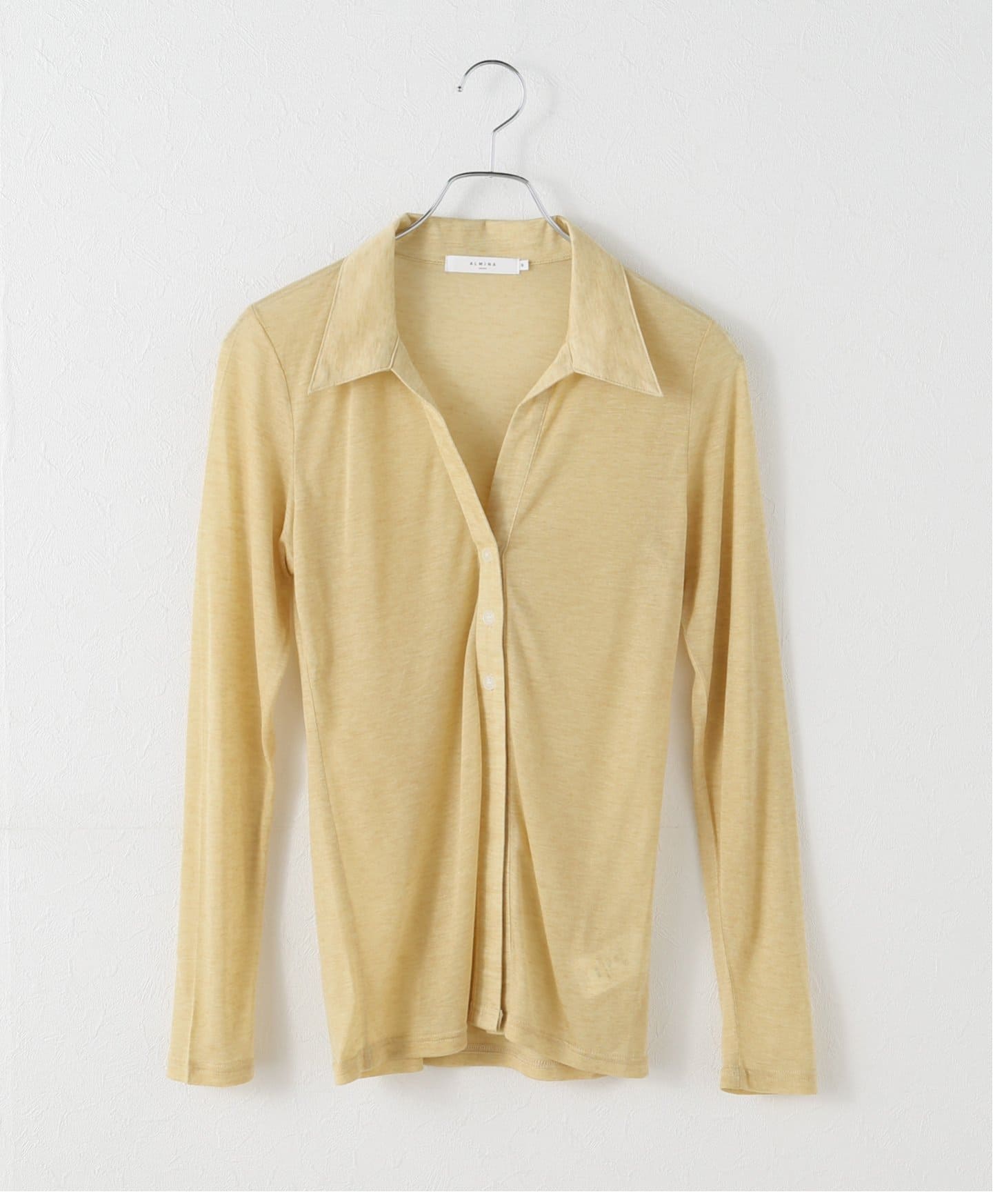tシャツ 「一部店舗+WEB限定」ALMINA / アルミナ A 3 Button Knit Top レディース 一部店舗+WEB限定》ALMINA / アルミナ A 3 Button Knit Top（T