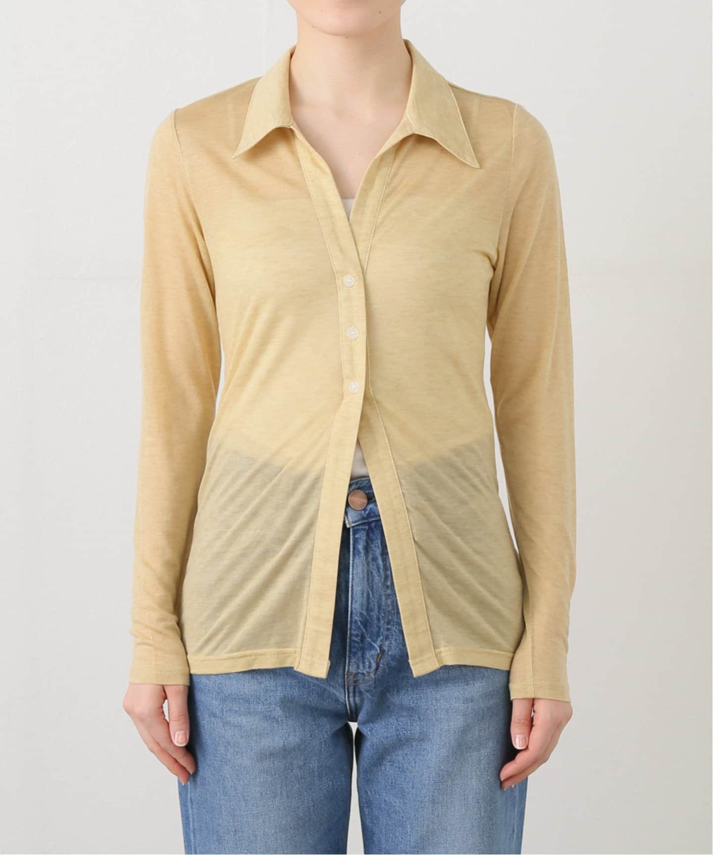 tシャツ 「一部店舗+WEB限定」ALMINA / アルミナ A 3 Button Knit Top レディース 一部店舗+WEB限定》ALMINA / アルミナ A 3 Button Knit Top（T