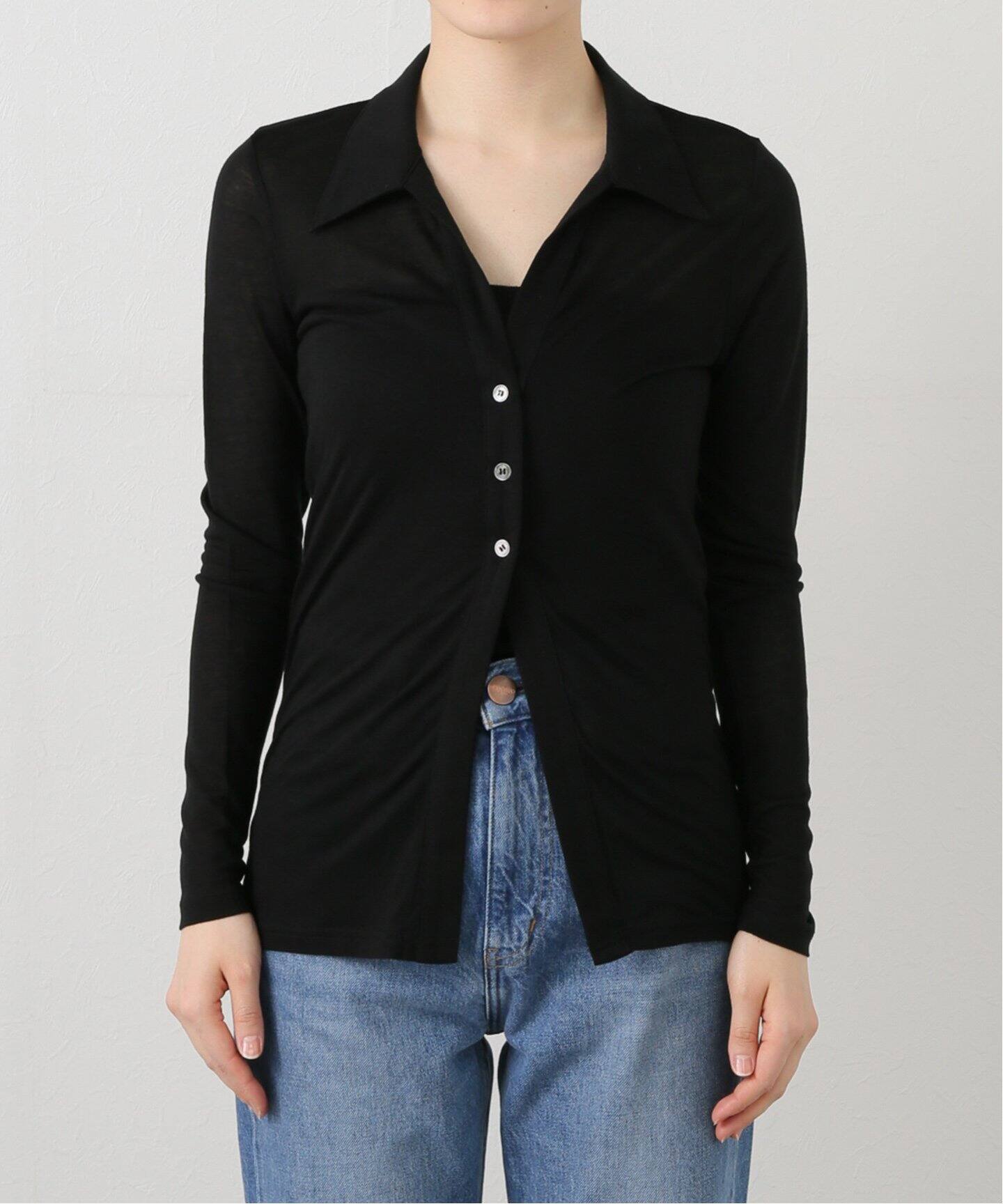 tシャツ 「一部店舗+WEB限定」ALMINA / アルミナ A 3 Button Knit Top レディース 一部店舗+WEB限定》ALMINA / アルミナ A 3 Button Knit Top（T