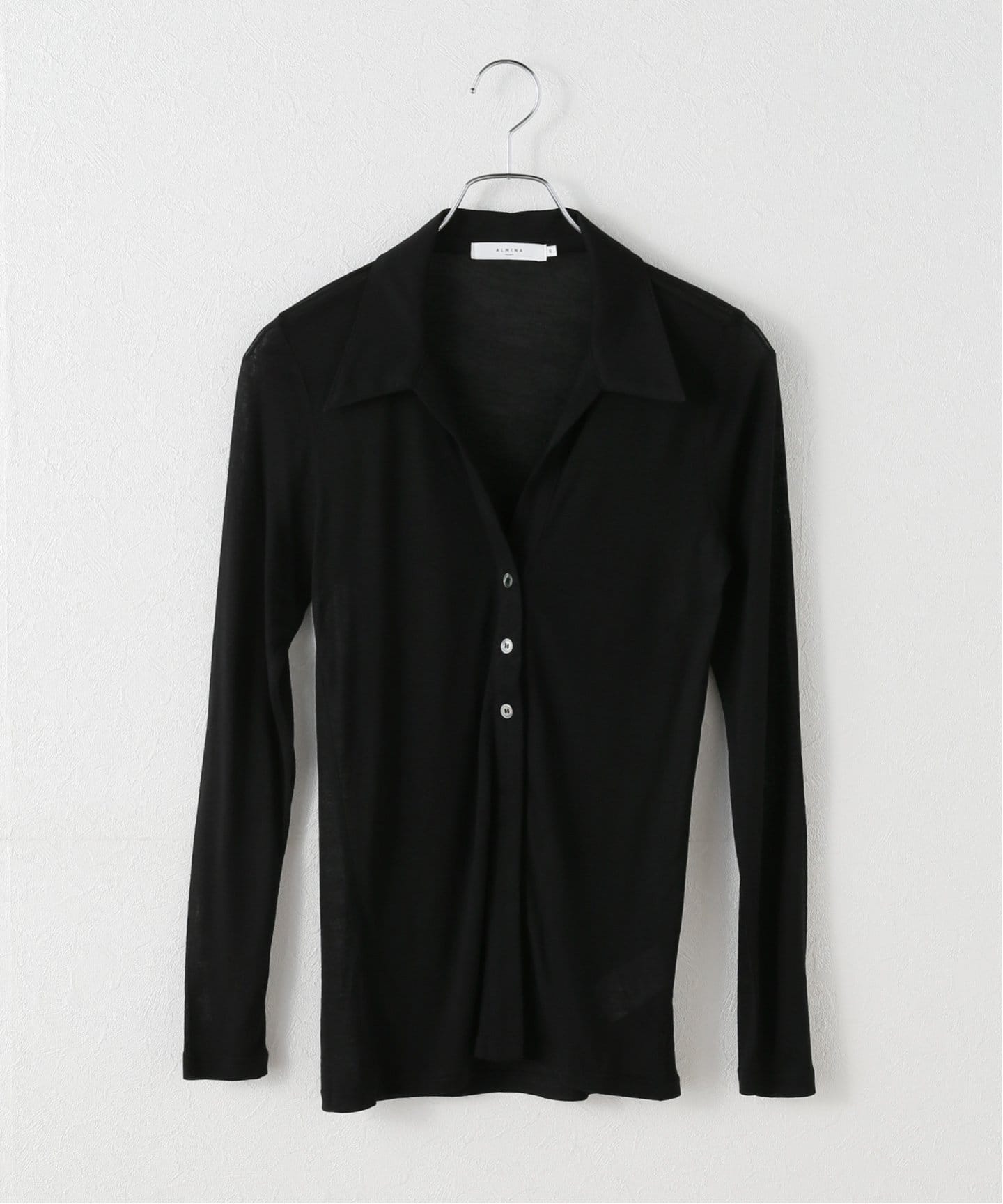 tシャツ 「一部店舗+WEB限定」ALMINA / アルミナ A 3 Button Knit Top レディース 一部店舗+WEB限定》ALMINA / アルミナ A 3 Button Knit Top（T