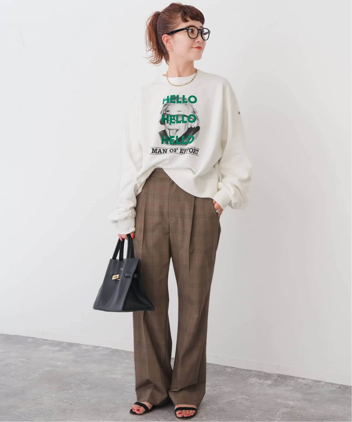 スピックアンドスパン　OBLADA別注 HELLO Tシャツ WEB限定追加予約3》oblada / オブラダ別注HELLO TSH（Tシャツ
