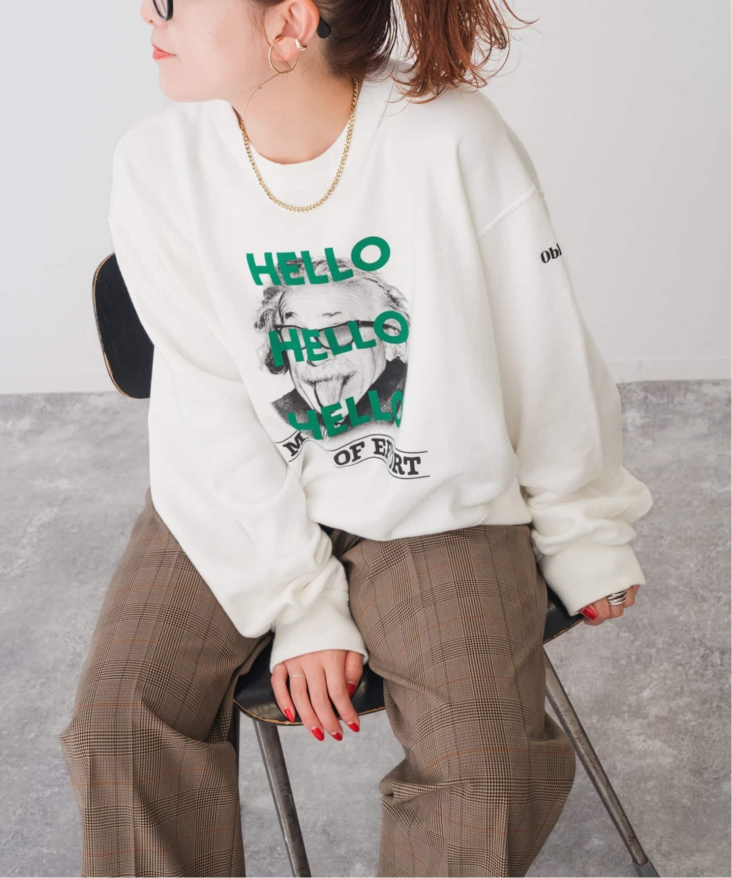 予約》oblada / オブラダ 別注HELLO SWEAT*（スウェット