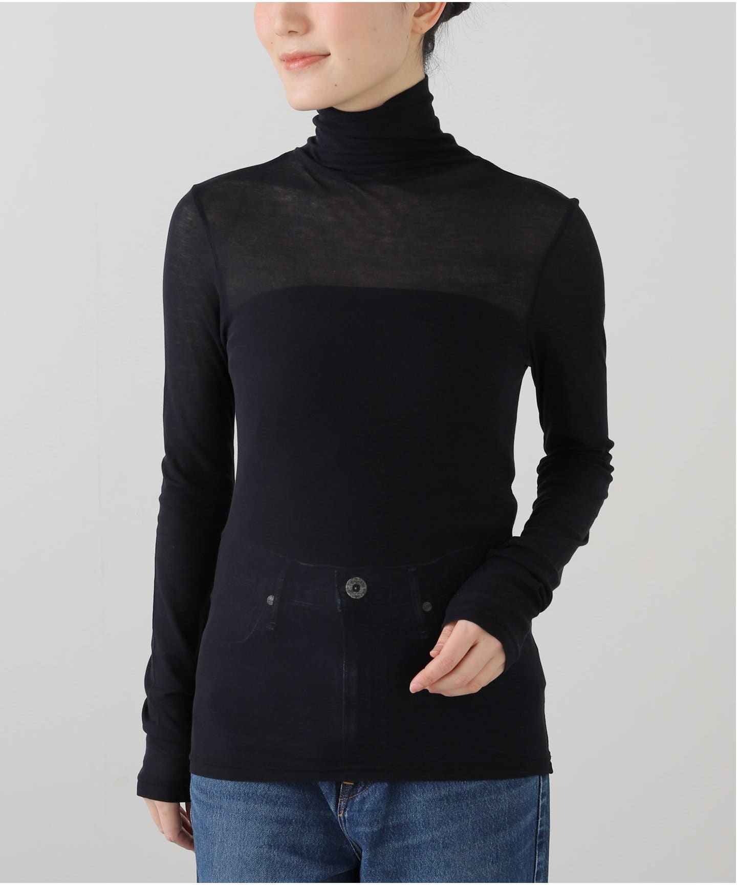 ≪一部店舗+WEB限定≫OBLADA / オブラダ SHEER HIGH NECK（Tシャツ