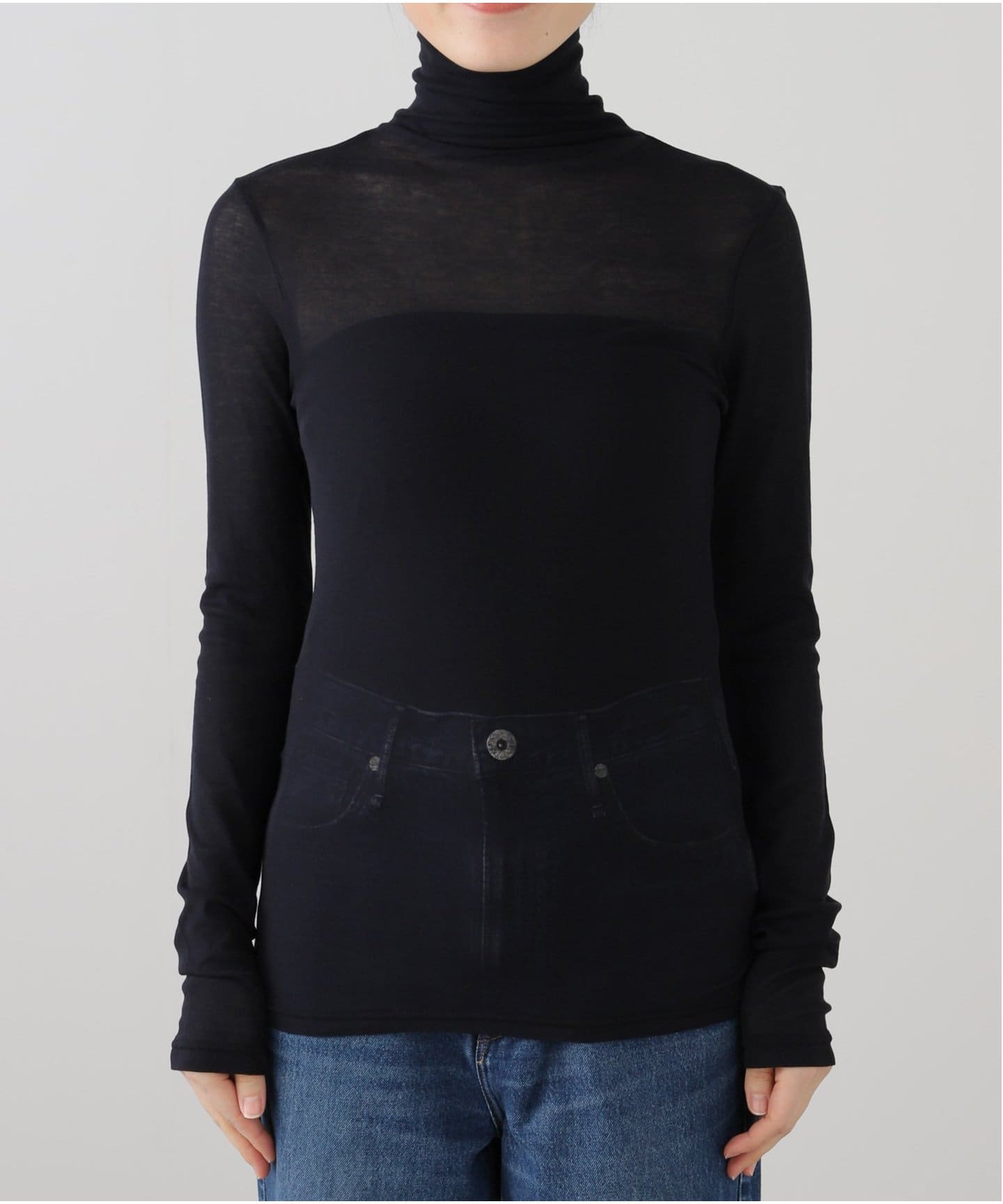 ≪一部店舗+WEB限定≫OBLADA / オブラダ SHEER HIGH NECK（Tシャツ