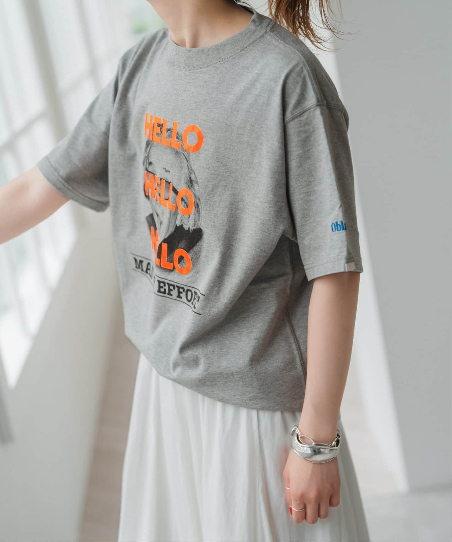 オブラダ　スピックアンドスパン別注Ｔシャツ WEB限定追加3》oblada / オブラダ別注HELLO TSH（Tシャツ