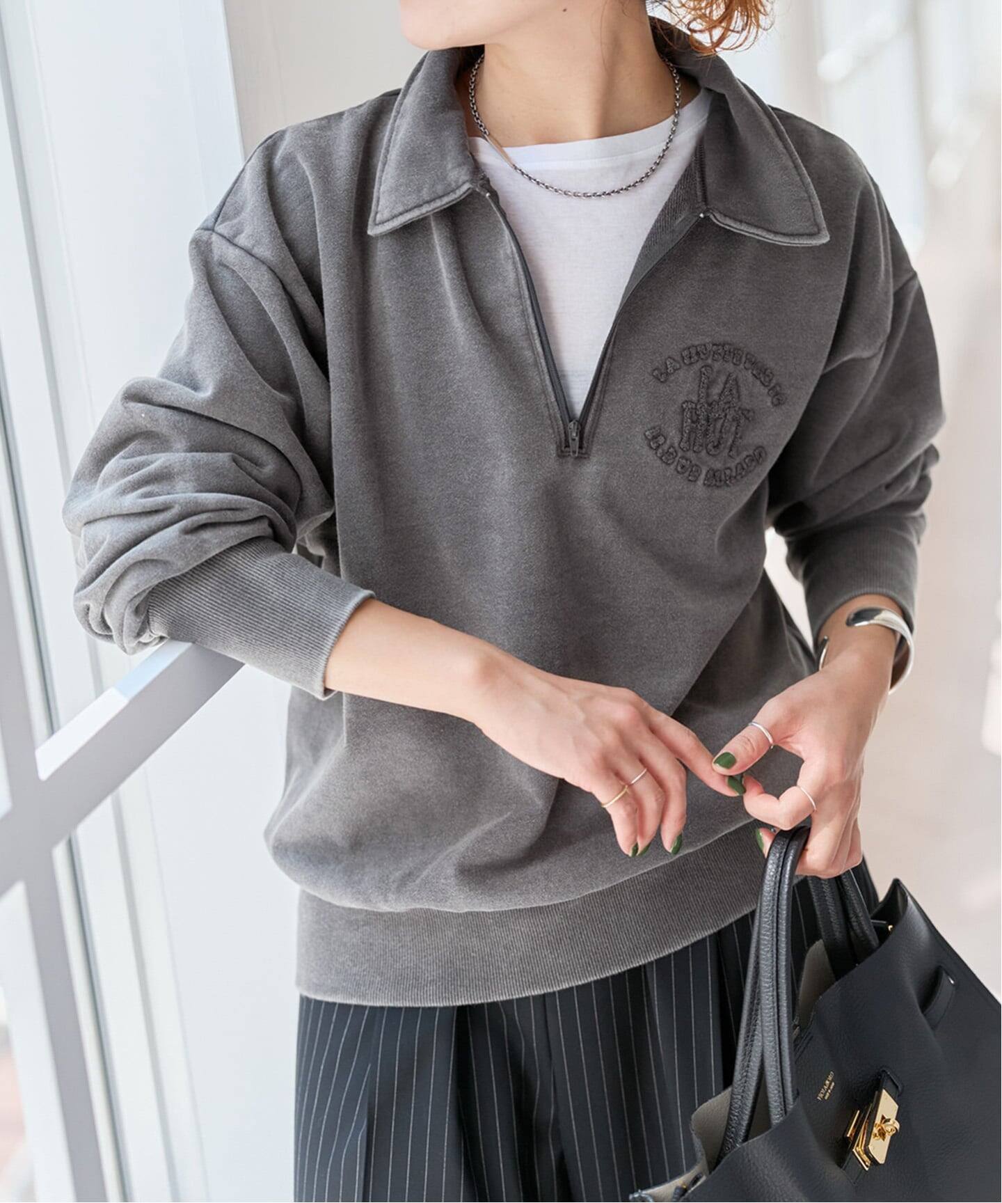 ハーフジップ スウェット THE BOLDMAN トレーナー スウェット Halfzip Raglan Sweat / ハーフ