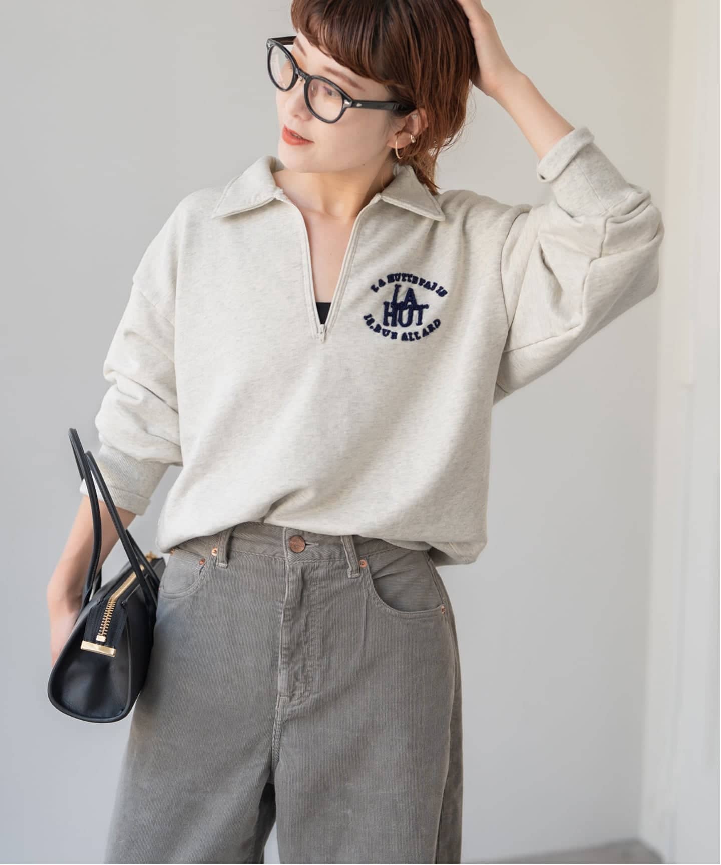 La Hutte / ラ ユット ハーフジップスウェット（スウェット）｜Spick