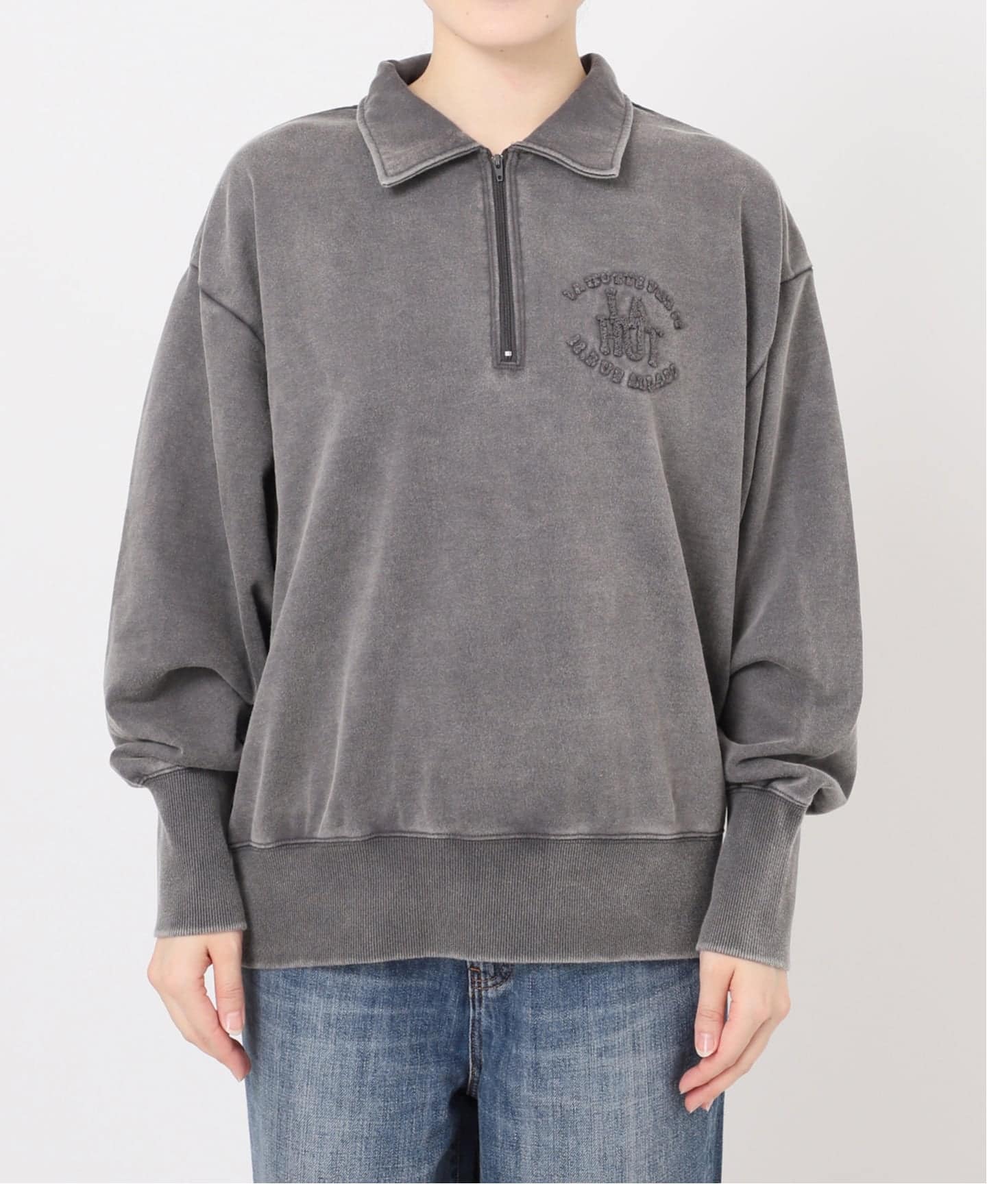 La Hutte / ラ ユット ハーフジップスウェット（スウェット）｜Spick