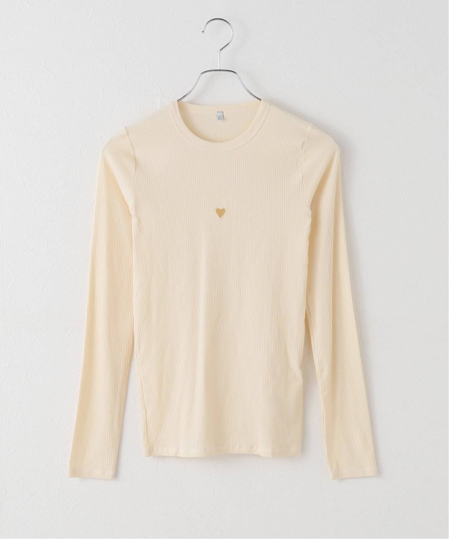 高輪店+WEB限定》Baserange/ベースレンジ HEART LONG SLEEVE TEE（T