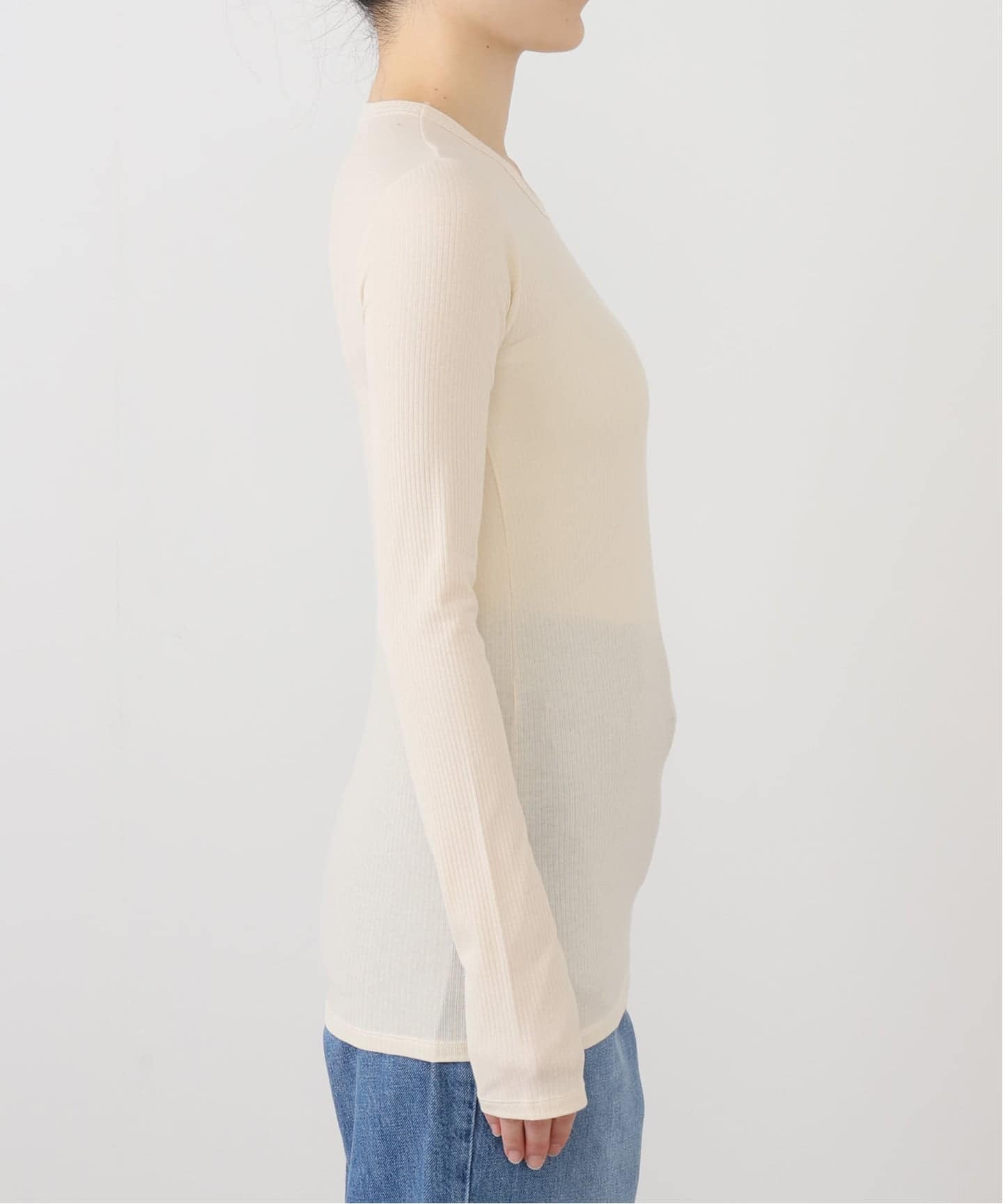 高輪店+WEB限定》Baserange/ベースレンジ HEART LONG SLEEVE TEE（T