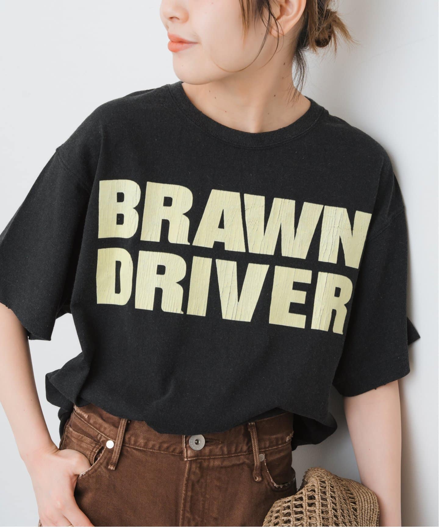 「Spick & Span」 長袖カットソー - ブラウン レディース Spick & Span｜BRAWN/ブラウン 別注Tsh | Rakuten Fashion(楽天
