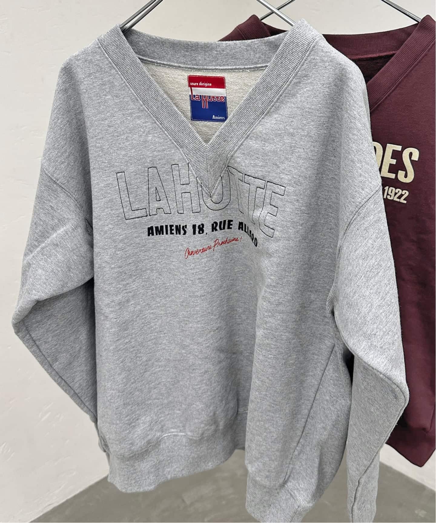 追加2》La Hutte / ラ ユット 別注Vネックスウェット*（スウェット