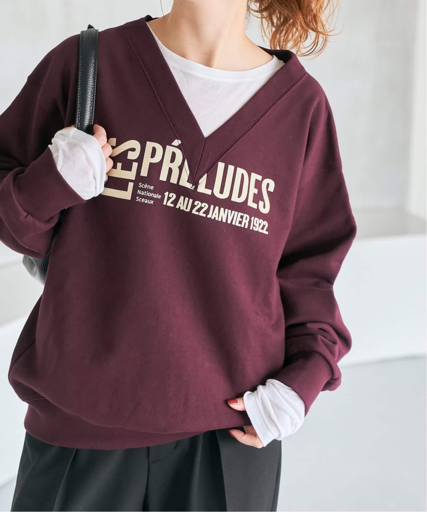 spick&span / La Hutte ラユット別注vネックスウェット 追加2》La Hutte / ラ ユット 別注Vネックスウェット*（スウェット