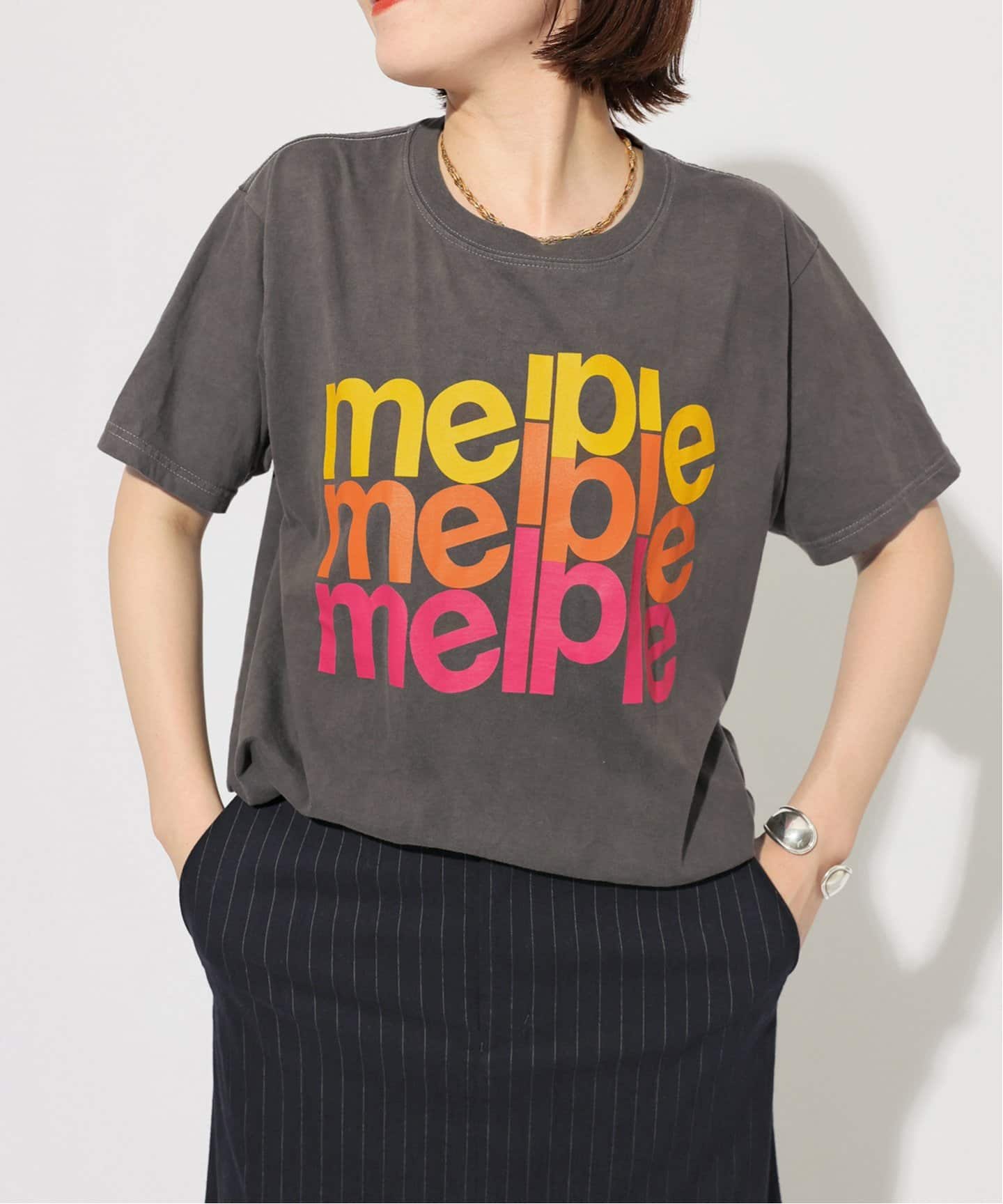WEB限定追加》melple / メイプル BASIC TEE（Tシャツ