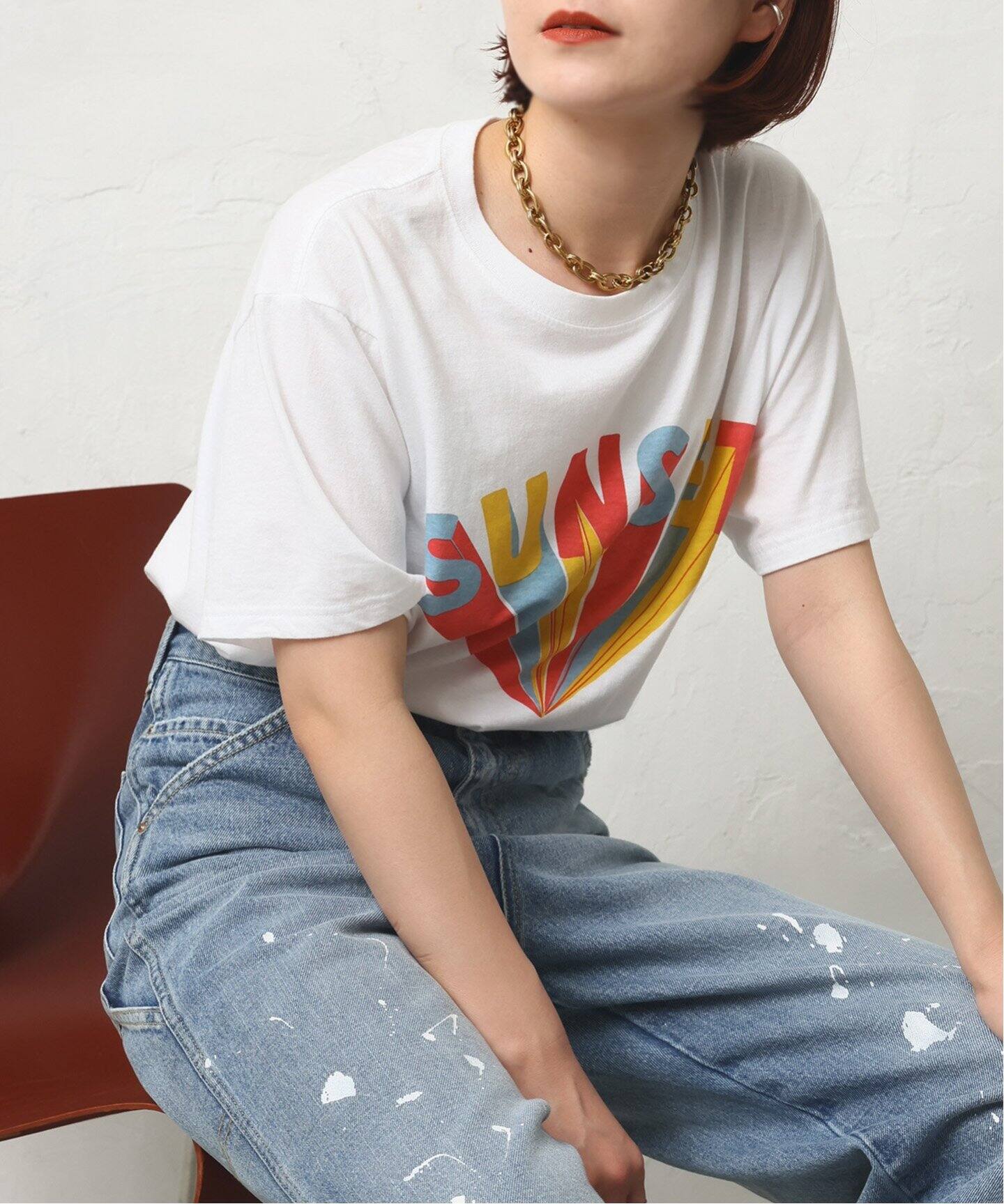 WEB限定追加》melple / メイプル BASIC TEE（Tシャツ／カットソー  