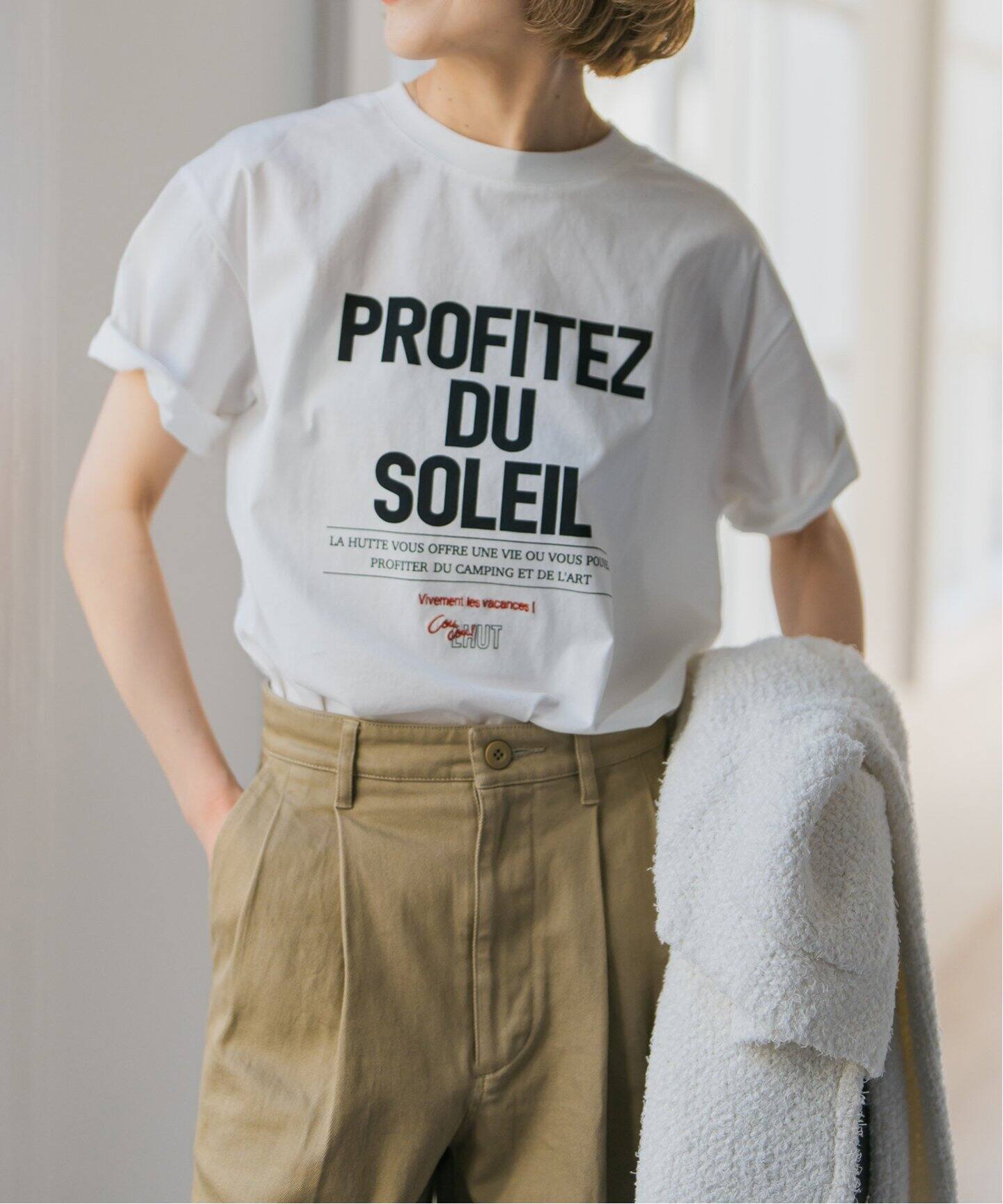 La Hutte / ラ ユット 60/2シルケット天竺Tee（Tシャツ