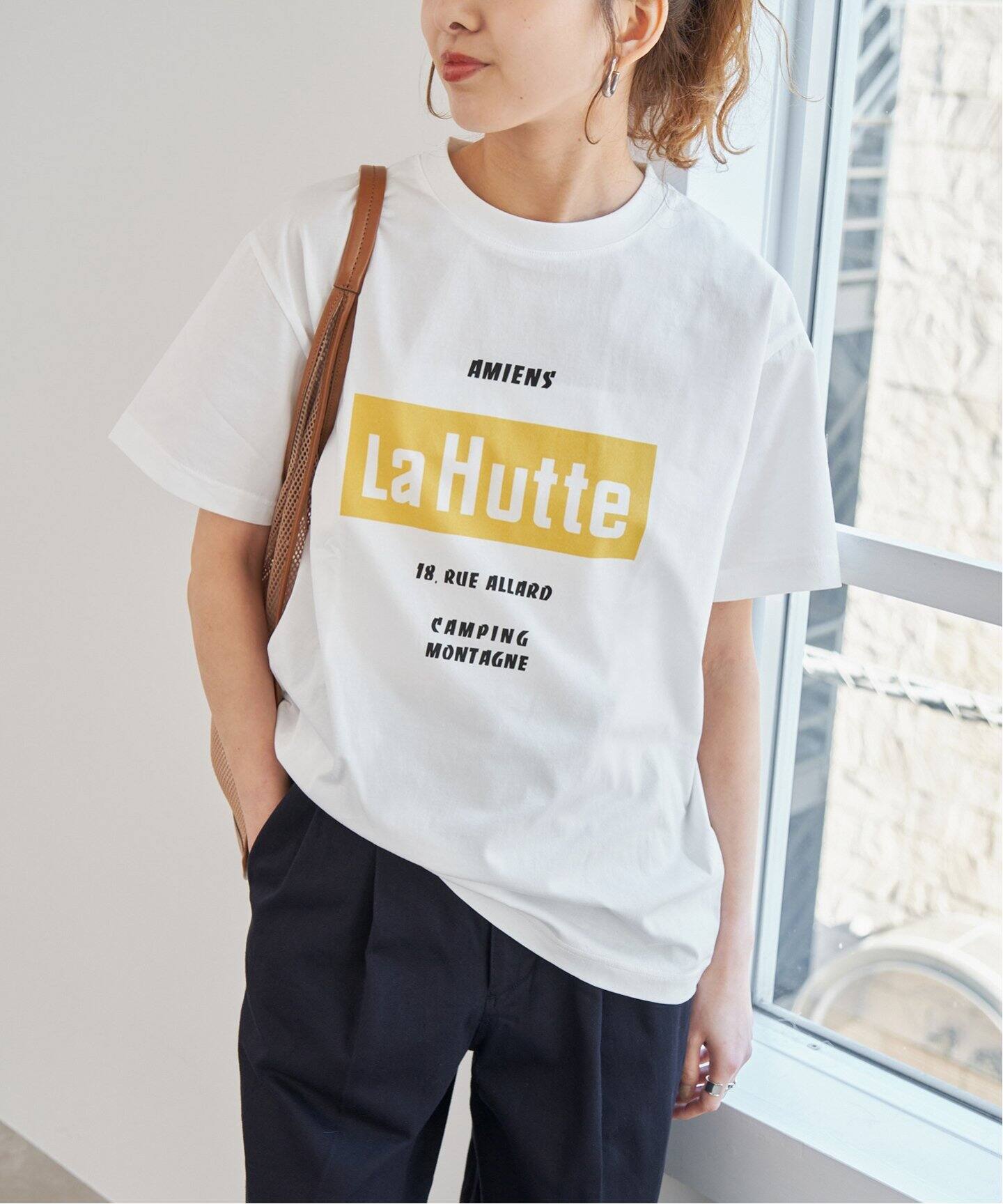 新品 スピックアンドスパン La Hutte/ラ ユット シルケット天竺Tee Spick & Span｜《WEB限定追加》La Hutte / ラ ユット 60/2