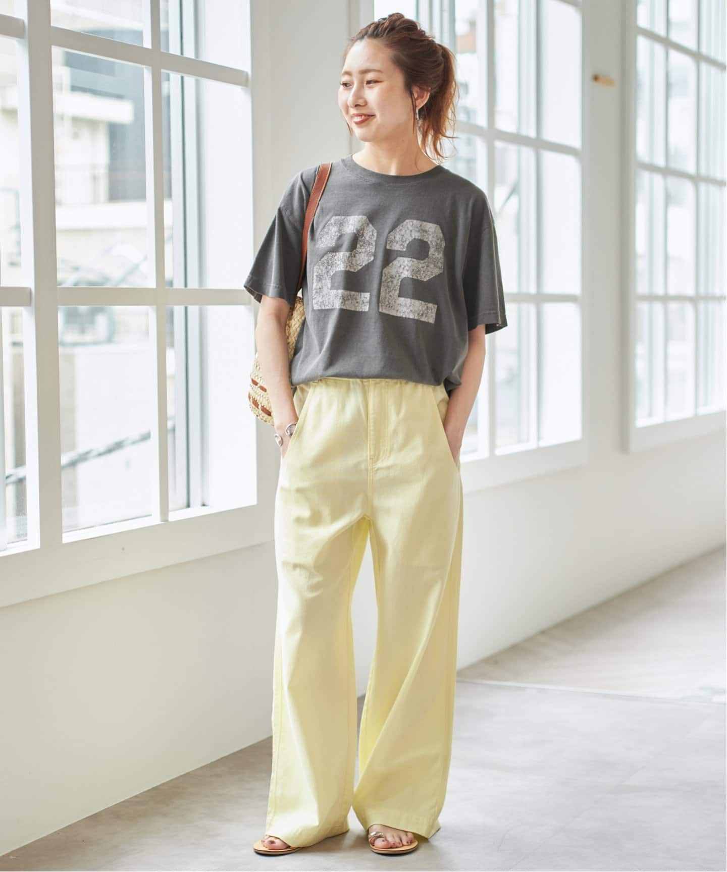 タグ付き　オーセン NUMBERING FLOCKY T-SHIRT 追加》AUTHEN / オーセン NUMBERING FLOCKY T-SHIRT（Tシャツ