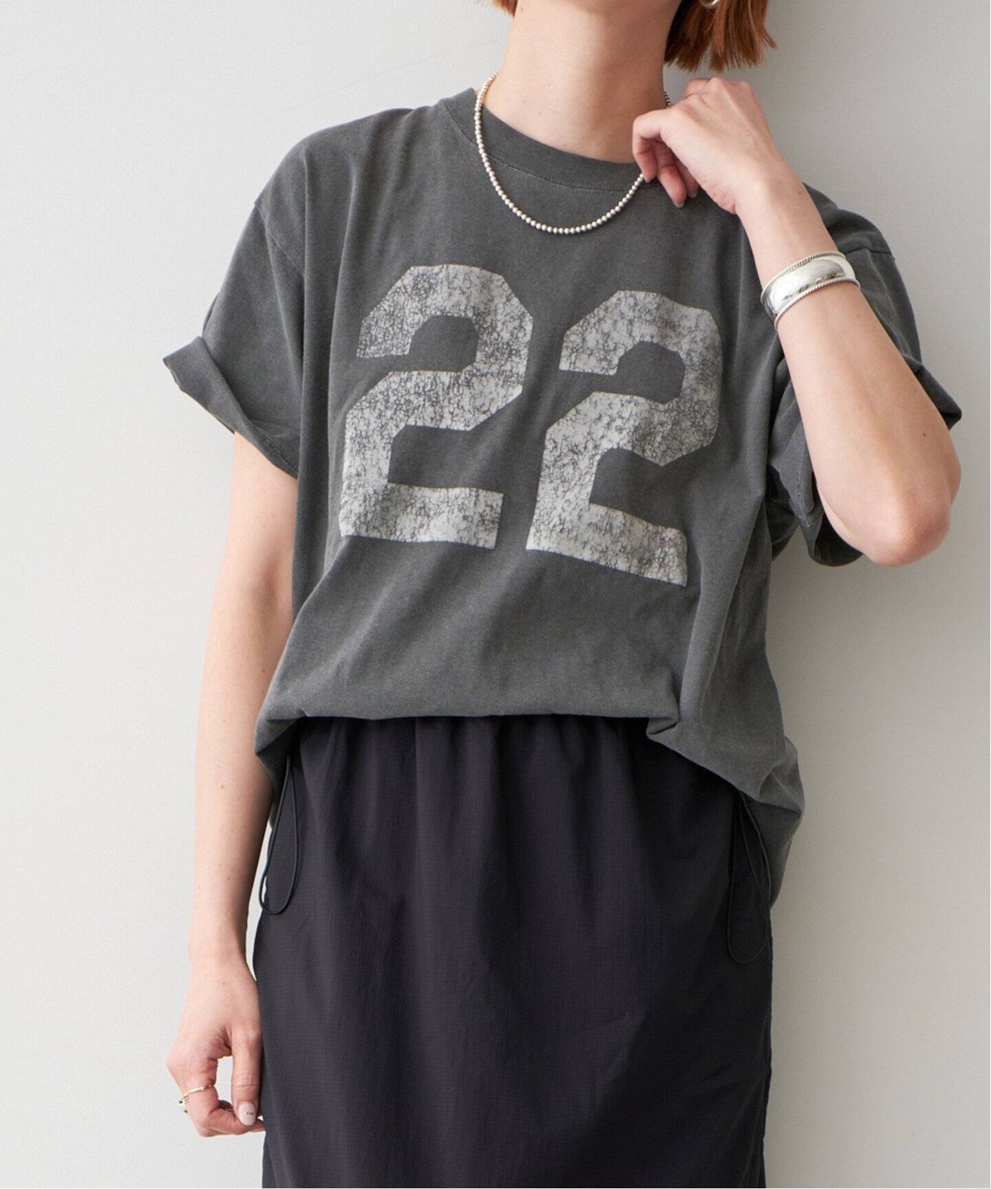 即完売☆Spick and Span☆NUMBERING FLOCKY Tシャツ 追加》AUTHEN / オーセン NUMBERING FLOCKY T-SHIRT（Tシャツ