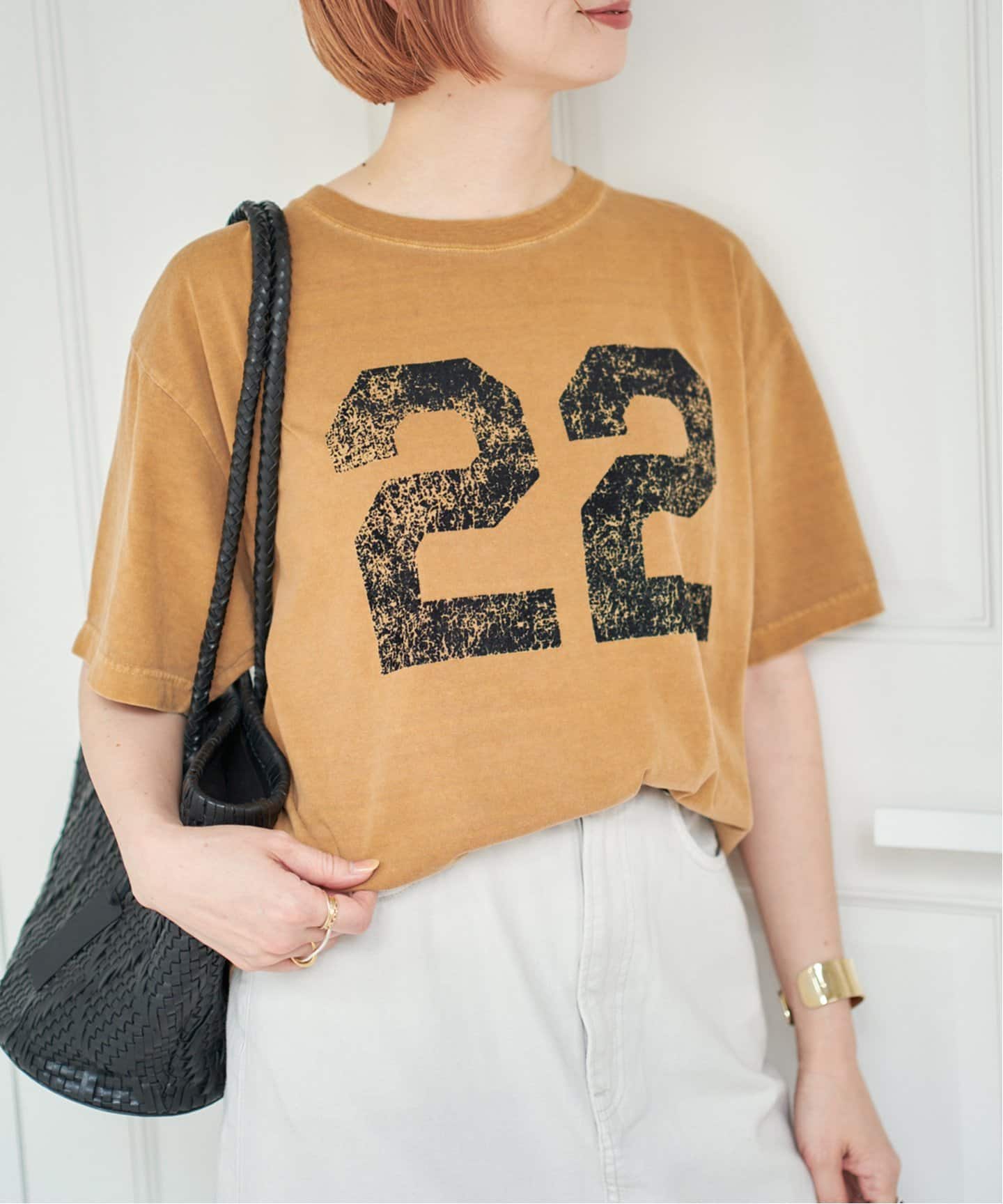 即完売☆Spick and Span☆NUMBERING FLOCKY Tシャツ 追加》AUTHEN / オーセン NUMBERING FLOCKY T-SHIRT（Tシャツ