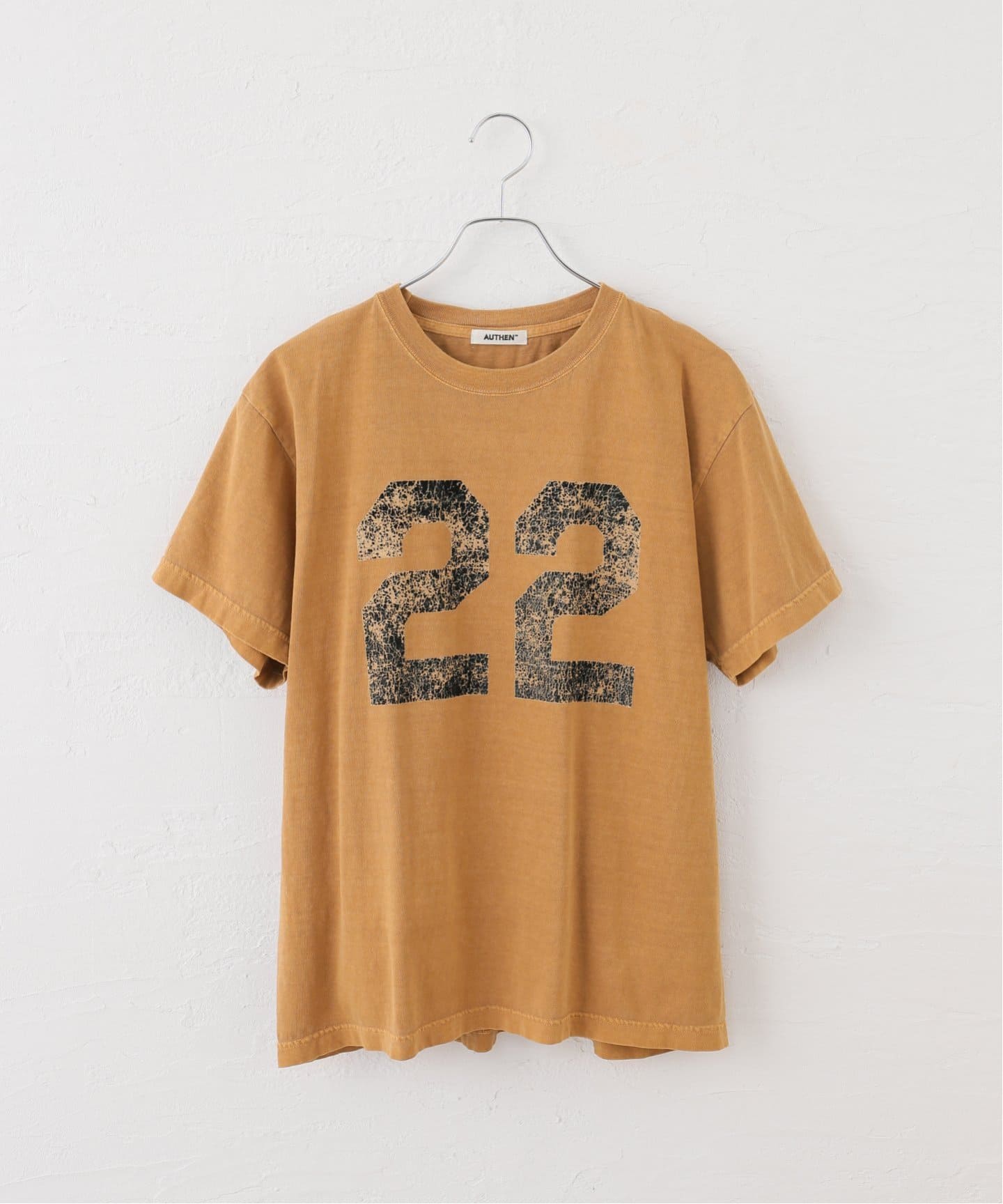 追加》AUTHEN / オーセン NUMBERING FLOCKY T-SHIRT（Tシャツ
