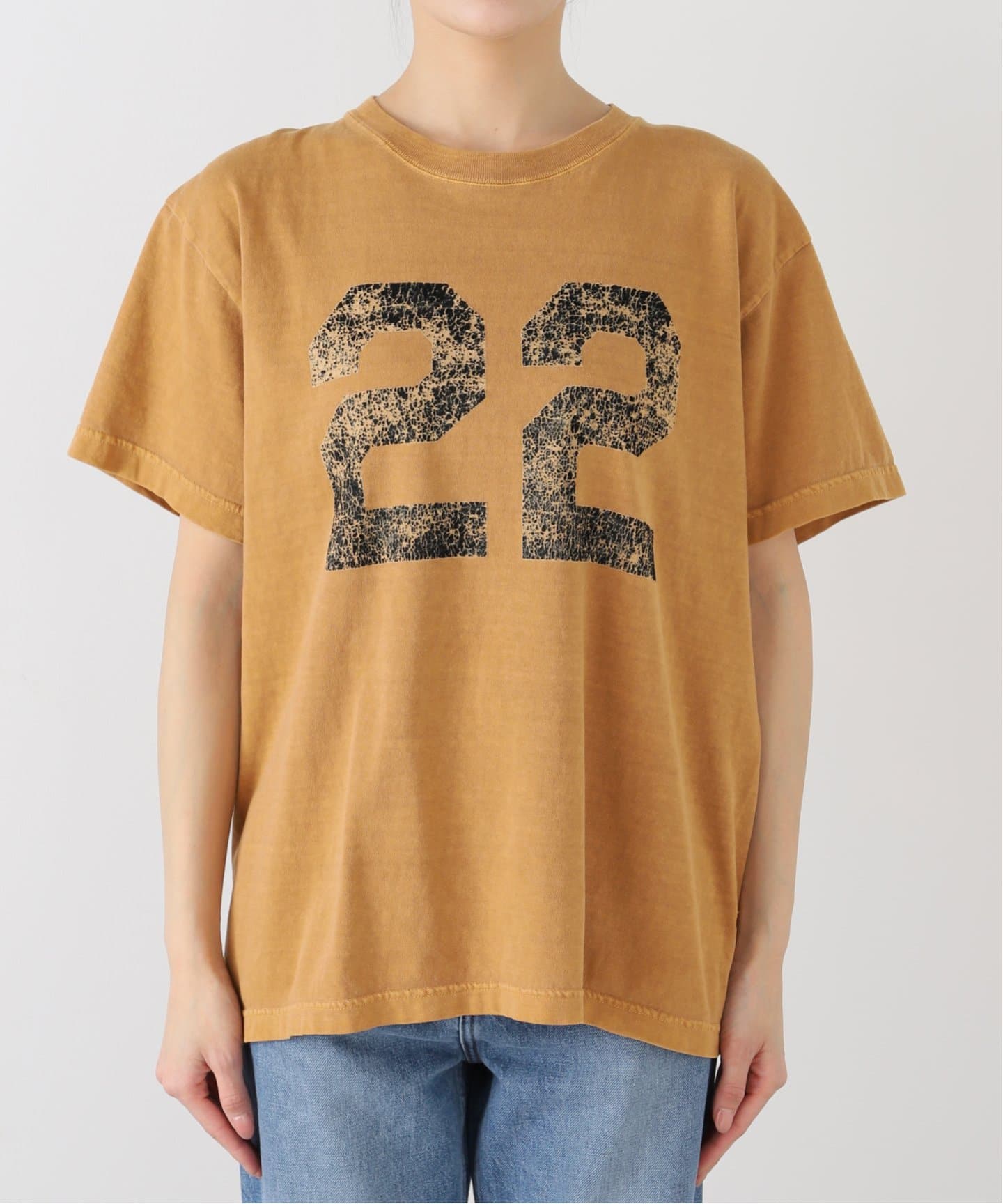 タグ付き　オーセン NUMBERING FLOCKY T-SHIRT 追加》AUTHEN / オーセン NUMBERING FLOCKY T-SHIRT（Tシャツ