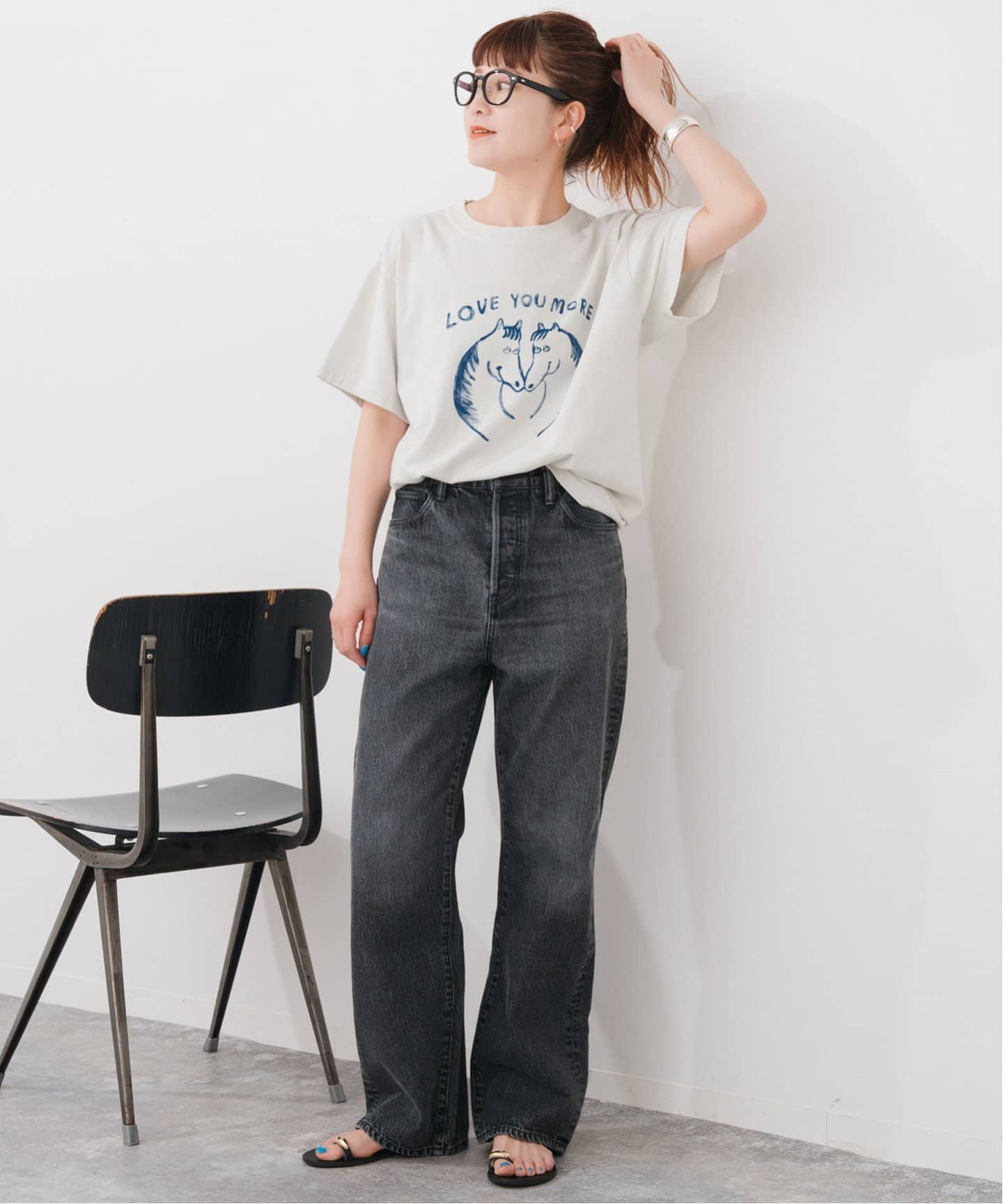 Spick and span スピックアンドスパンAUTHEN Tシャツ 追加》AUTHEN / オーセン * Shiomi Wada Love T-SHIRT（Tシャツ