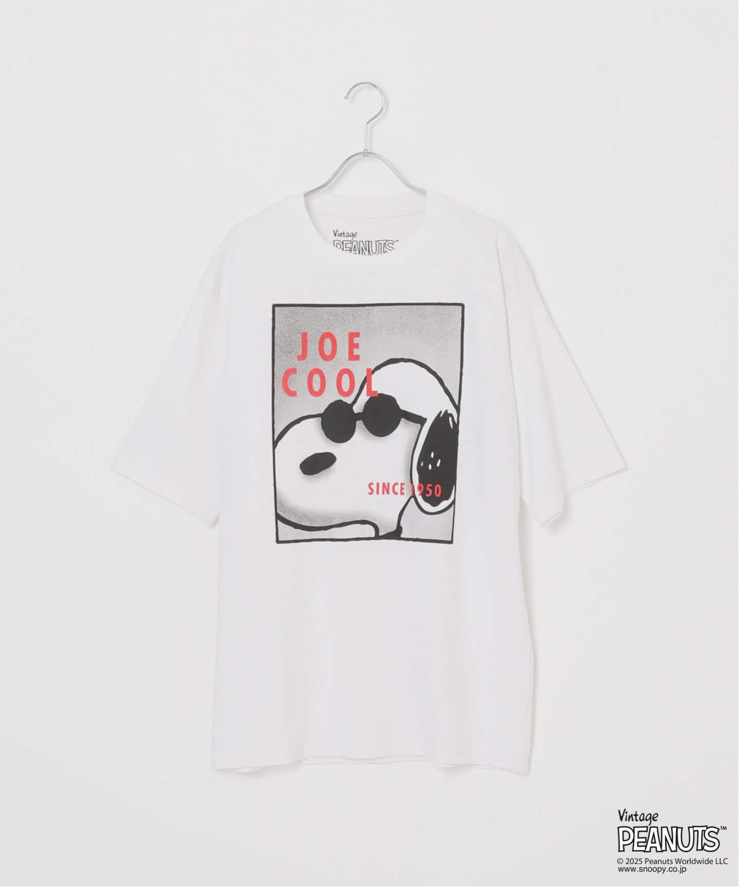 JOHNBULL ジョー・クール スヌーピー半袖Tシャツ ホワイト JOHNBULL/ジョンブル PEANUTS JOE COOL T（Tシャツ／カットソー