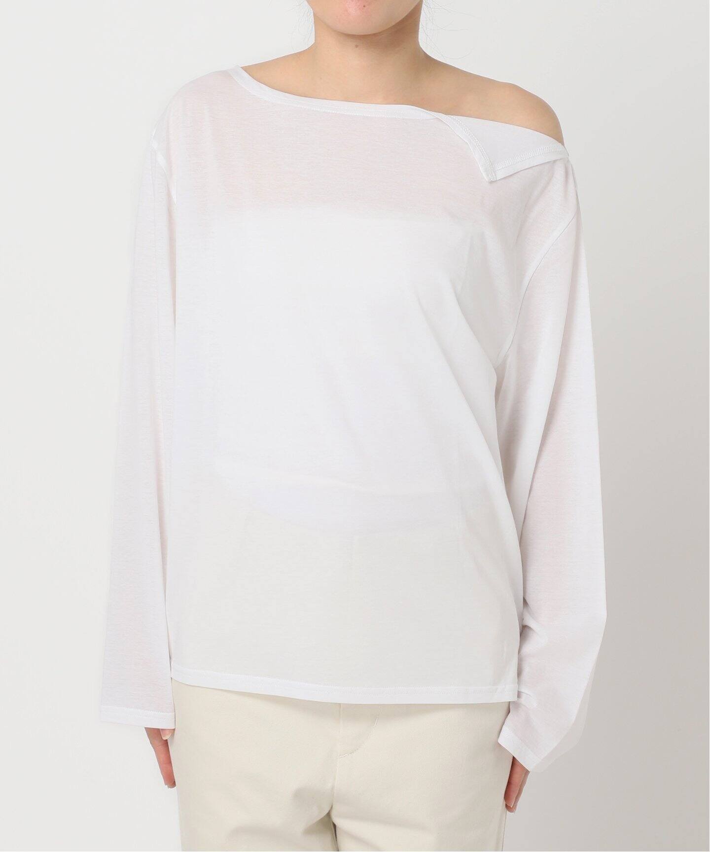 アシメオフショルオーバーカットソー（Tシャツ／カットソー）｜UBY