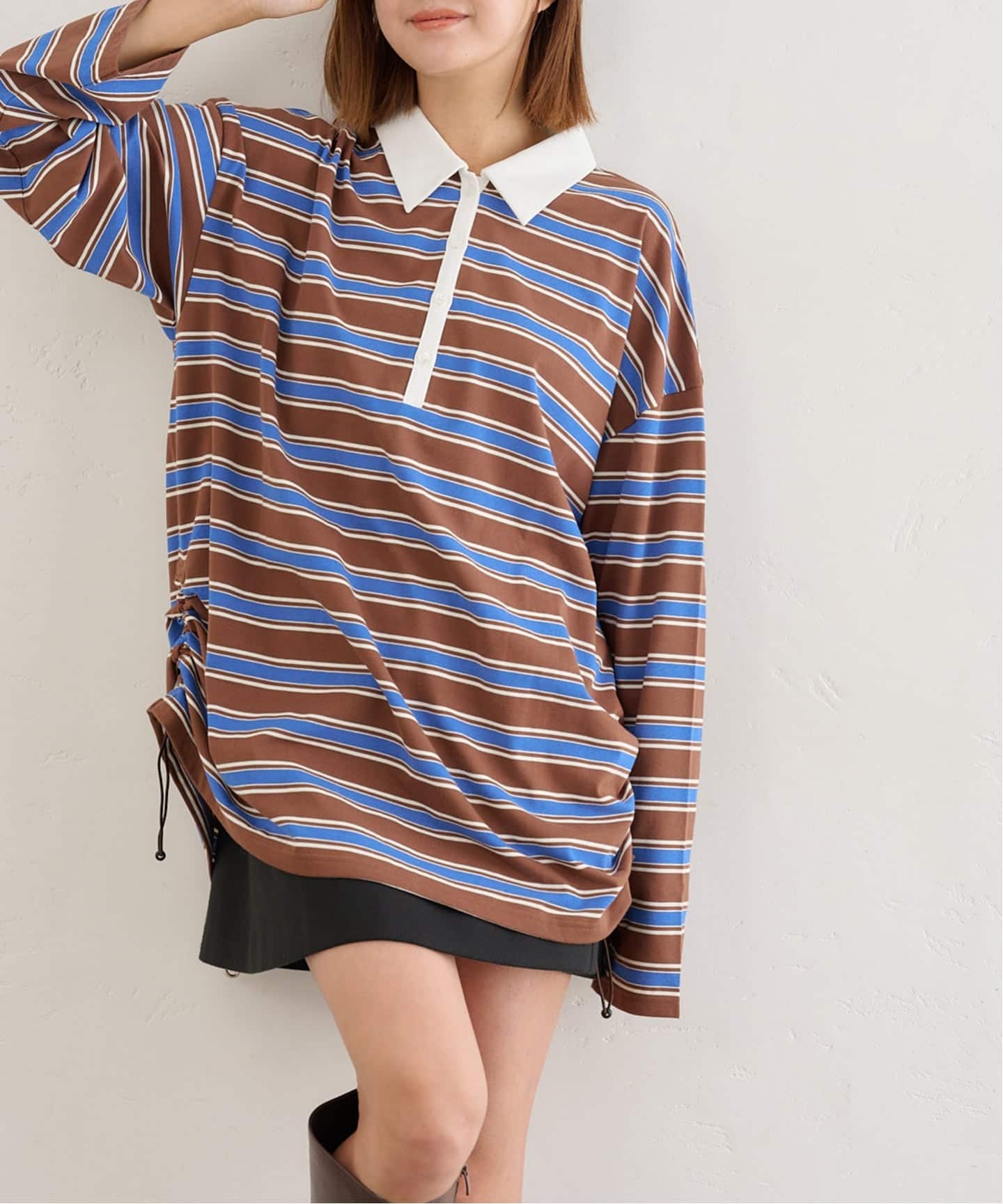 U by SPICK&SPAN オーバーサイズポロシャツ オーバーサイズポロシャツ（Tシャツ／カットソー）｜UBY Spick & Span