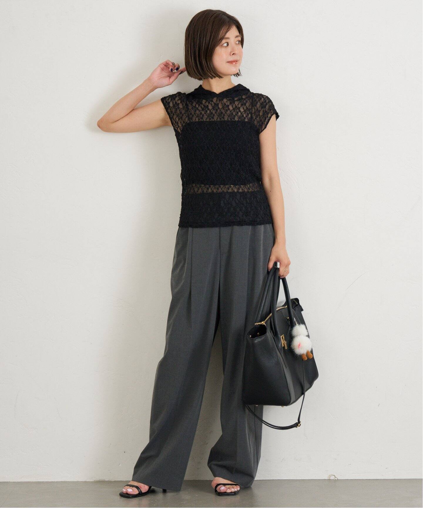 ハーフスリーブレースパーカー（Tシャツ／カットソー）｜UBY Spick 
