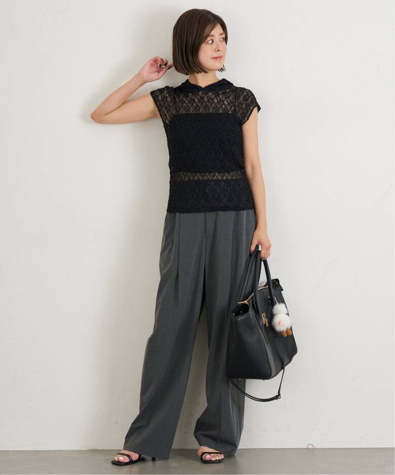 ハーフスリーブレースパーカー（Tシャツ／カットソー）｜UBY Spick 