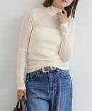 ウォッシャブルウールタートルネックトップス