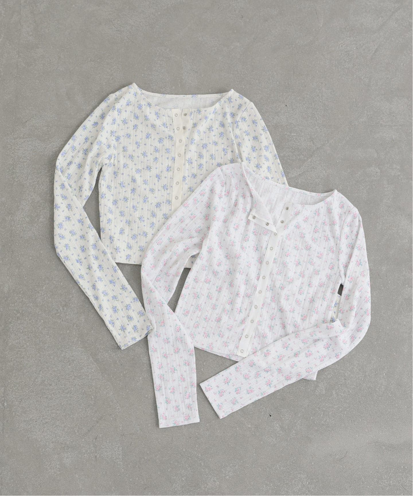 フラワープリントカットトップス（Tシャツ／カットソー）｜U by