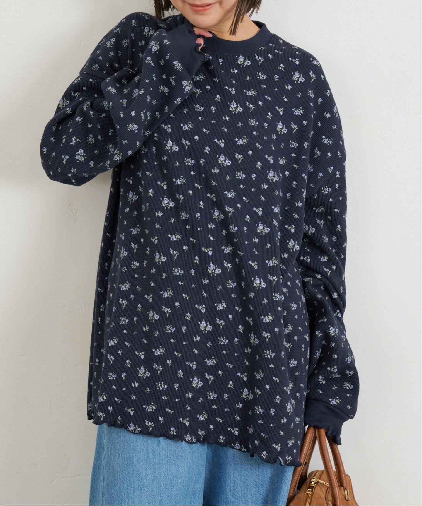 追加2》ワッフルオーバートップス（Tシャツ／カットソー）｜U by