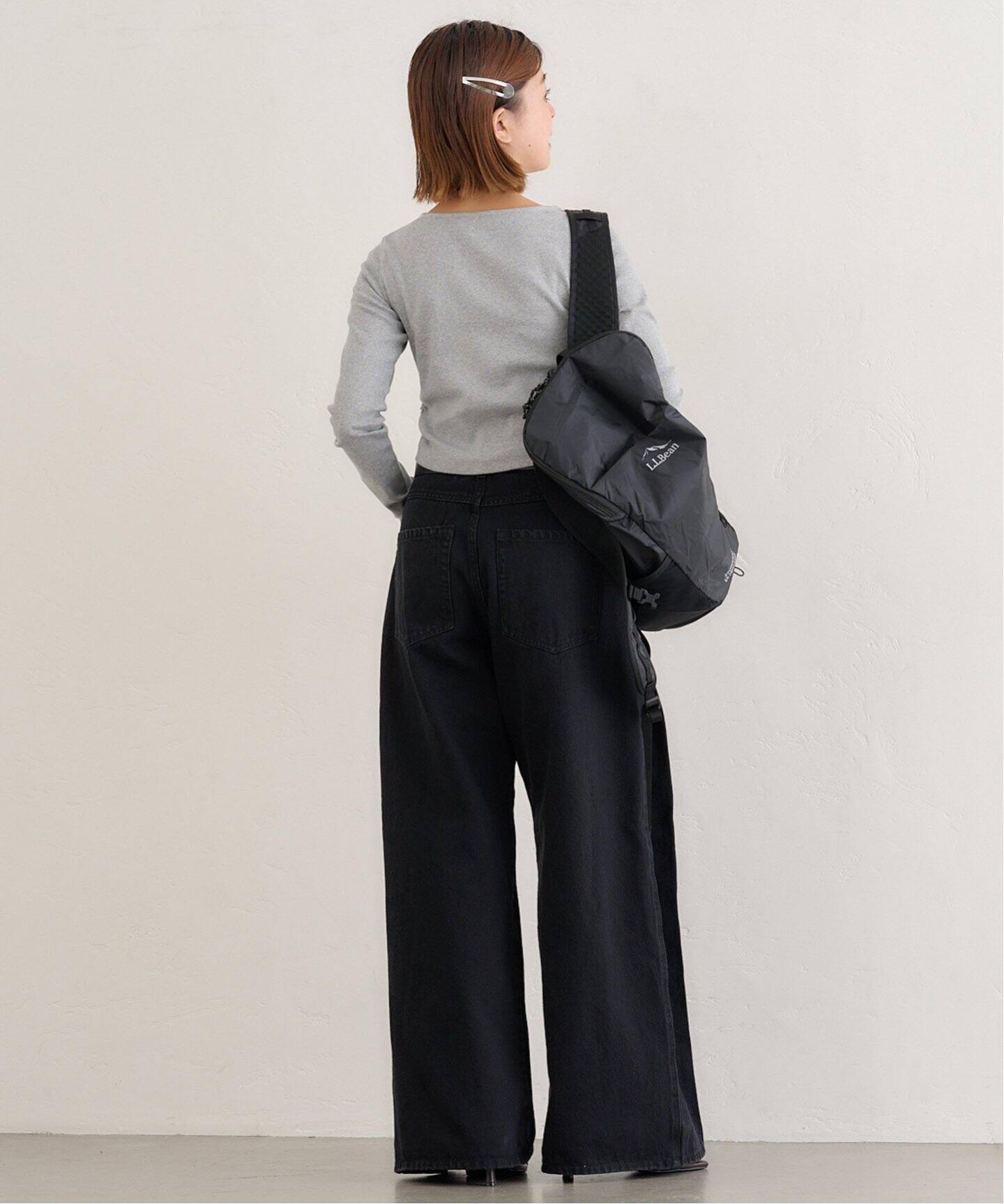 U by SPICK&SPAN◆トップス/--/ポリエステル/BLK/23-040-212-3000-4-0 ロングシアーワンピース（ワンピース）｜U by SPICK&SPAN（ユー