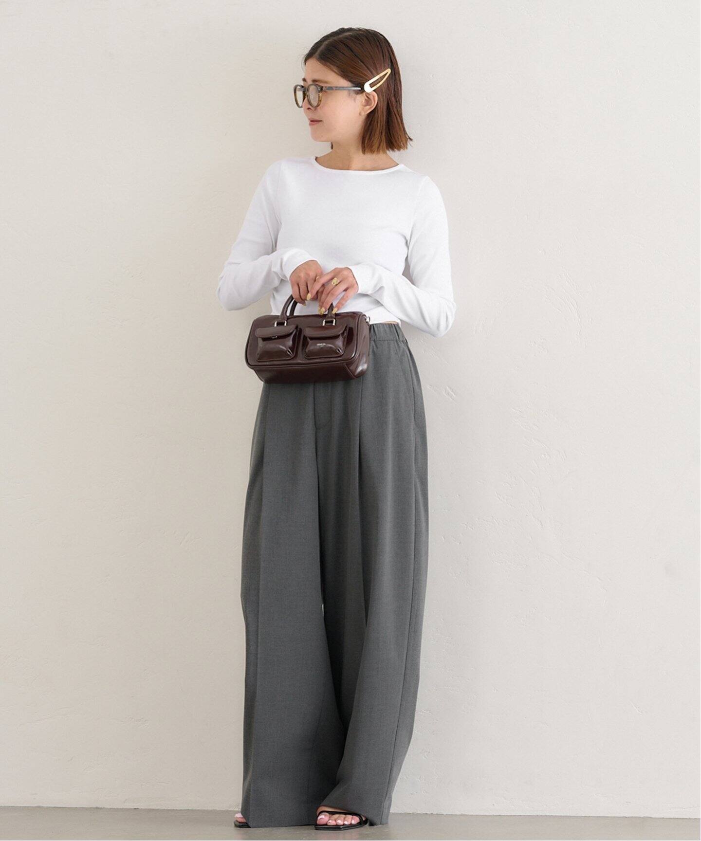 s様　トップス　グレー　即日発送 スクラブ6ポケットトップ半袖(男女兼用)[スマートスクラブス製品