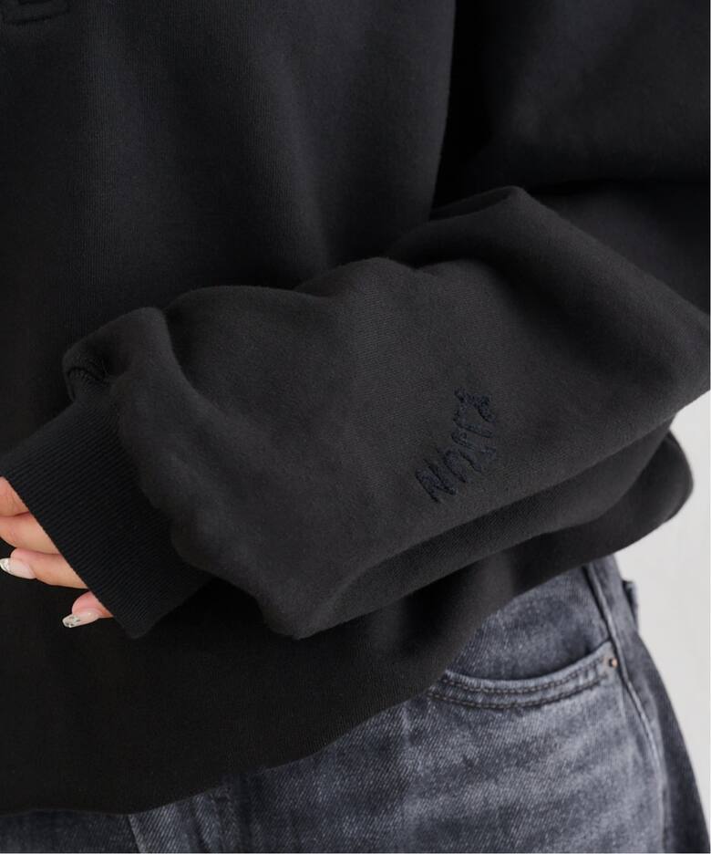 KIJUN/キジュン Crochet Collar Half Zip-Up Pullover（スウェット 