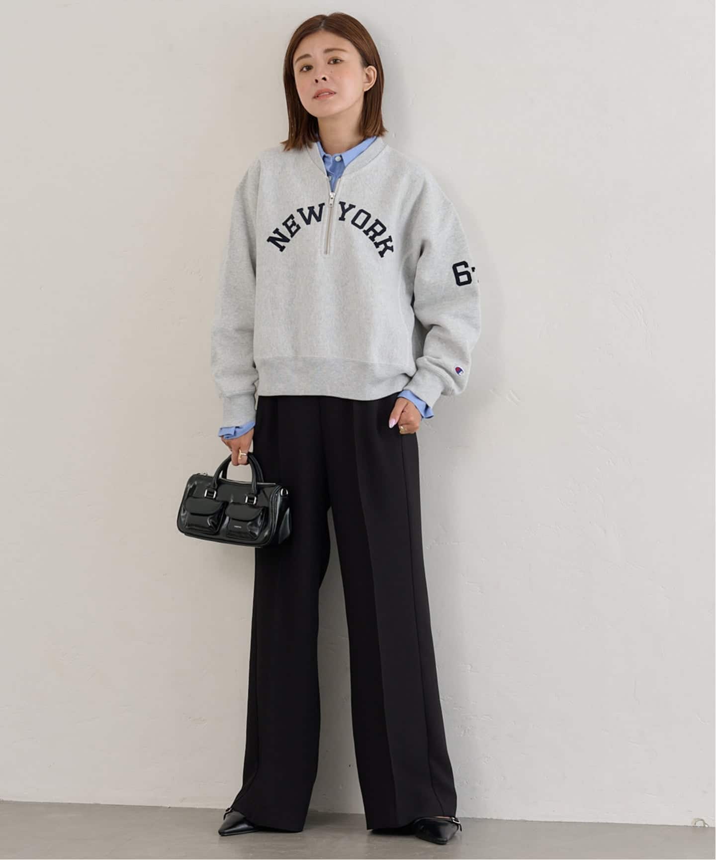 Champion REVERSE WEAVE スナップスウェット 予約》Champion/チャンピオン REVERSE WEAVE HALF ZIP