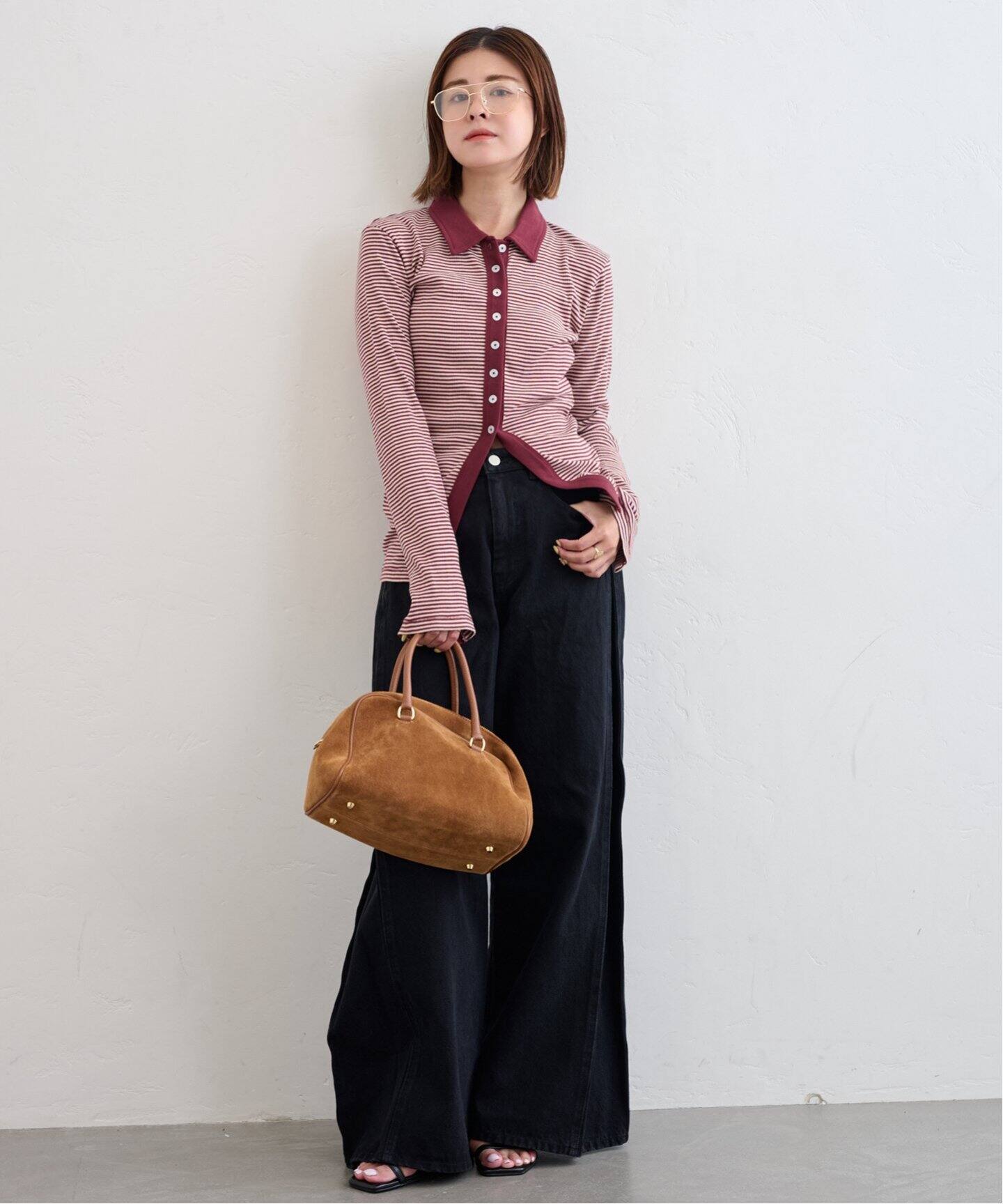 tシャツ Miller/ミラー Prib Cardigan レディース 予約》Miller/ミラー Prib Cardigan（Tシャツ／カットソー）｜U