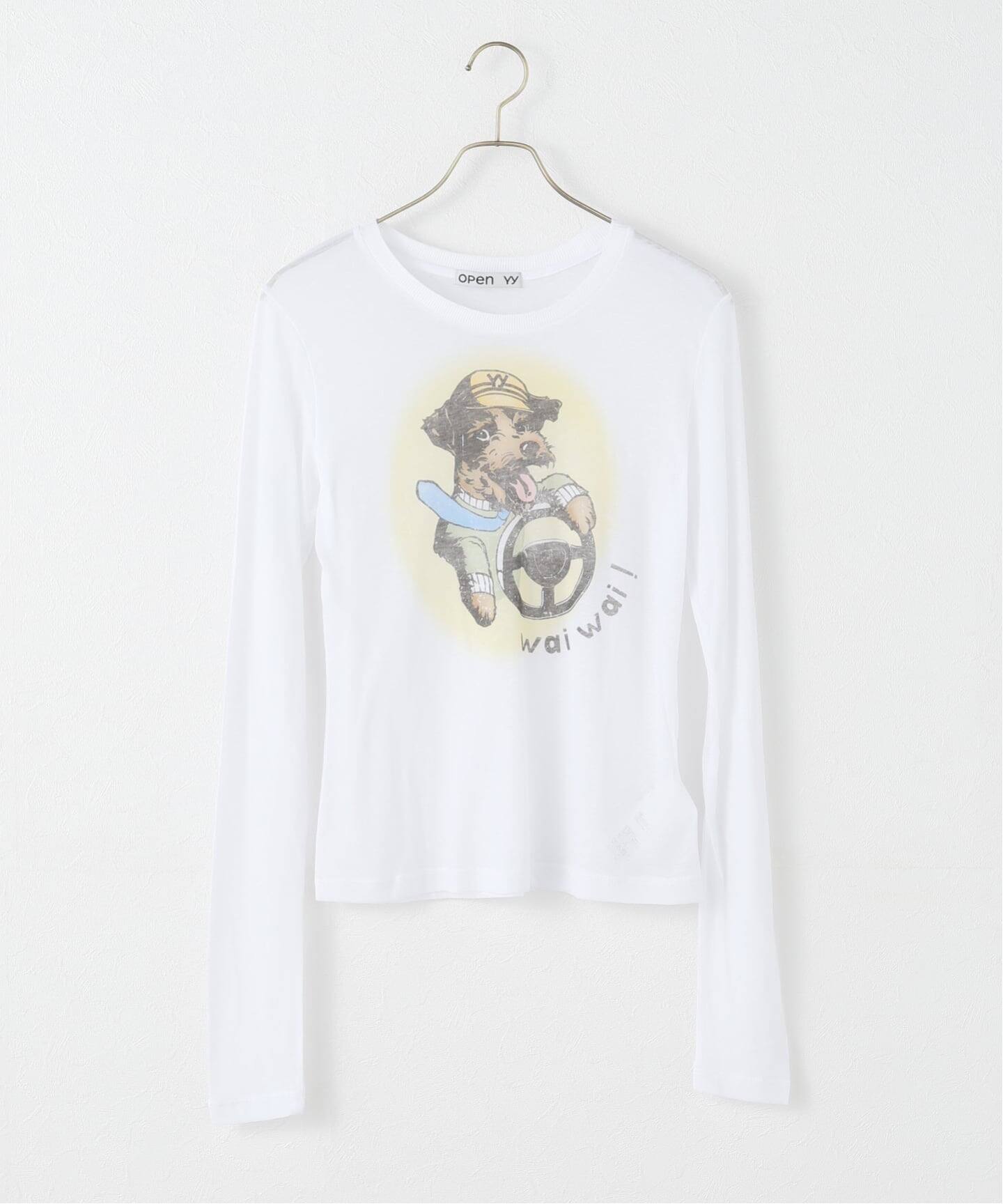 OPEN YY/オープンワイワイ PET CLUB SHEER LONG SLEEVE（Tシャツ