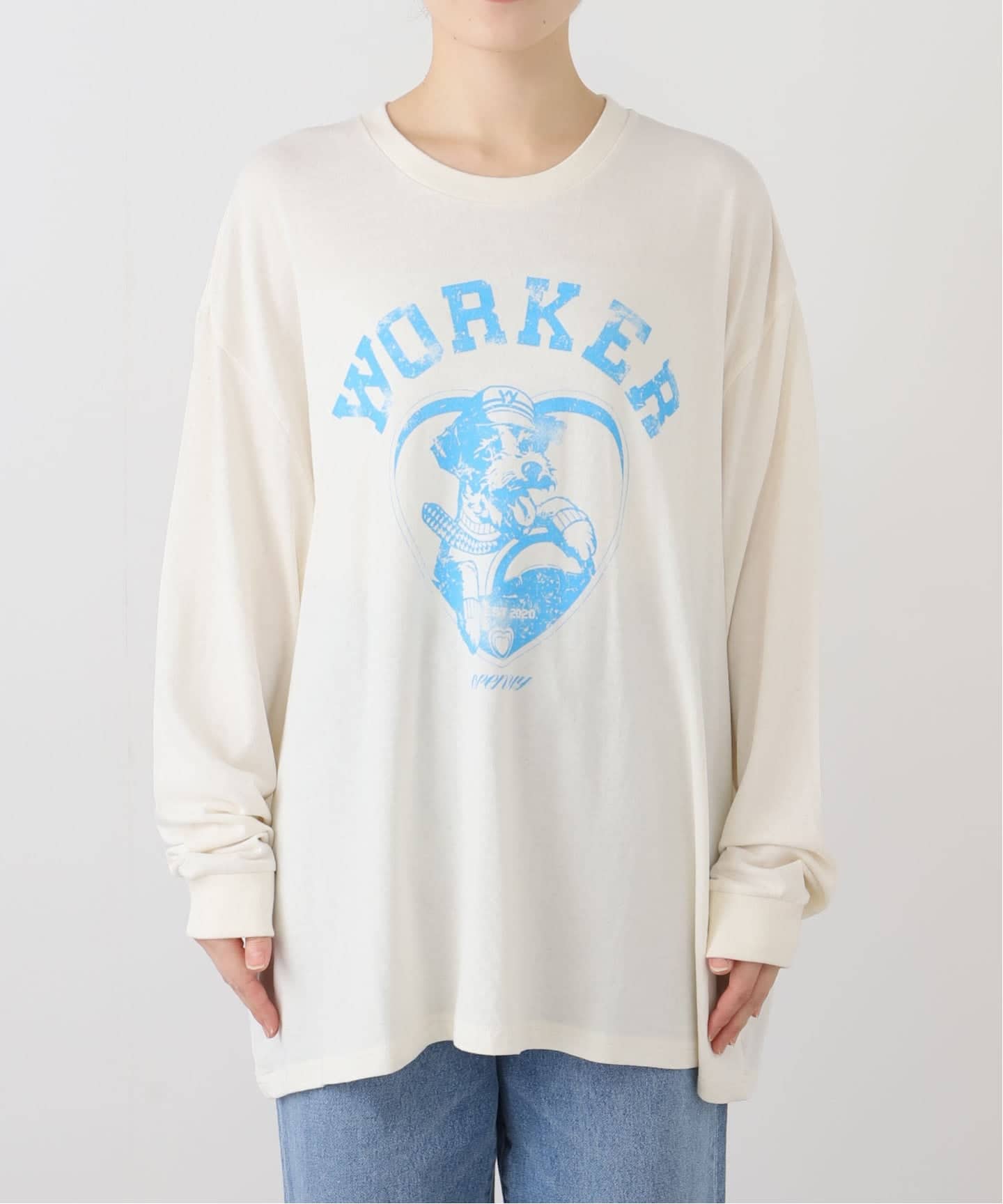 OPEN YY/オープンワイワイ WORKER PET CLUB LONG SLEEVE（Tシャツ
