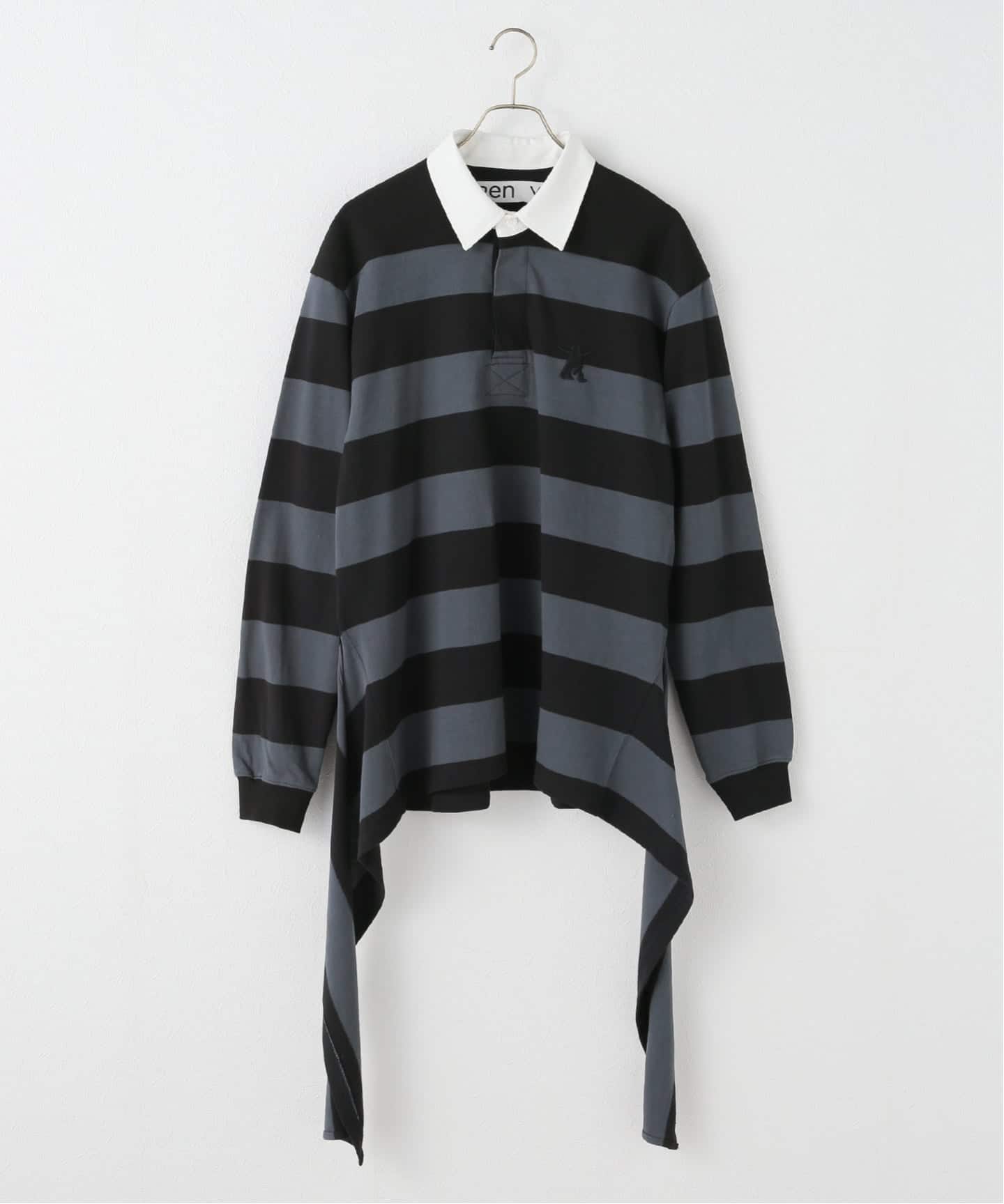 OPEN YY/オープンワイワイ STRIPE TRIM RUGBY SHIRT（Tシャツ