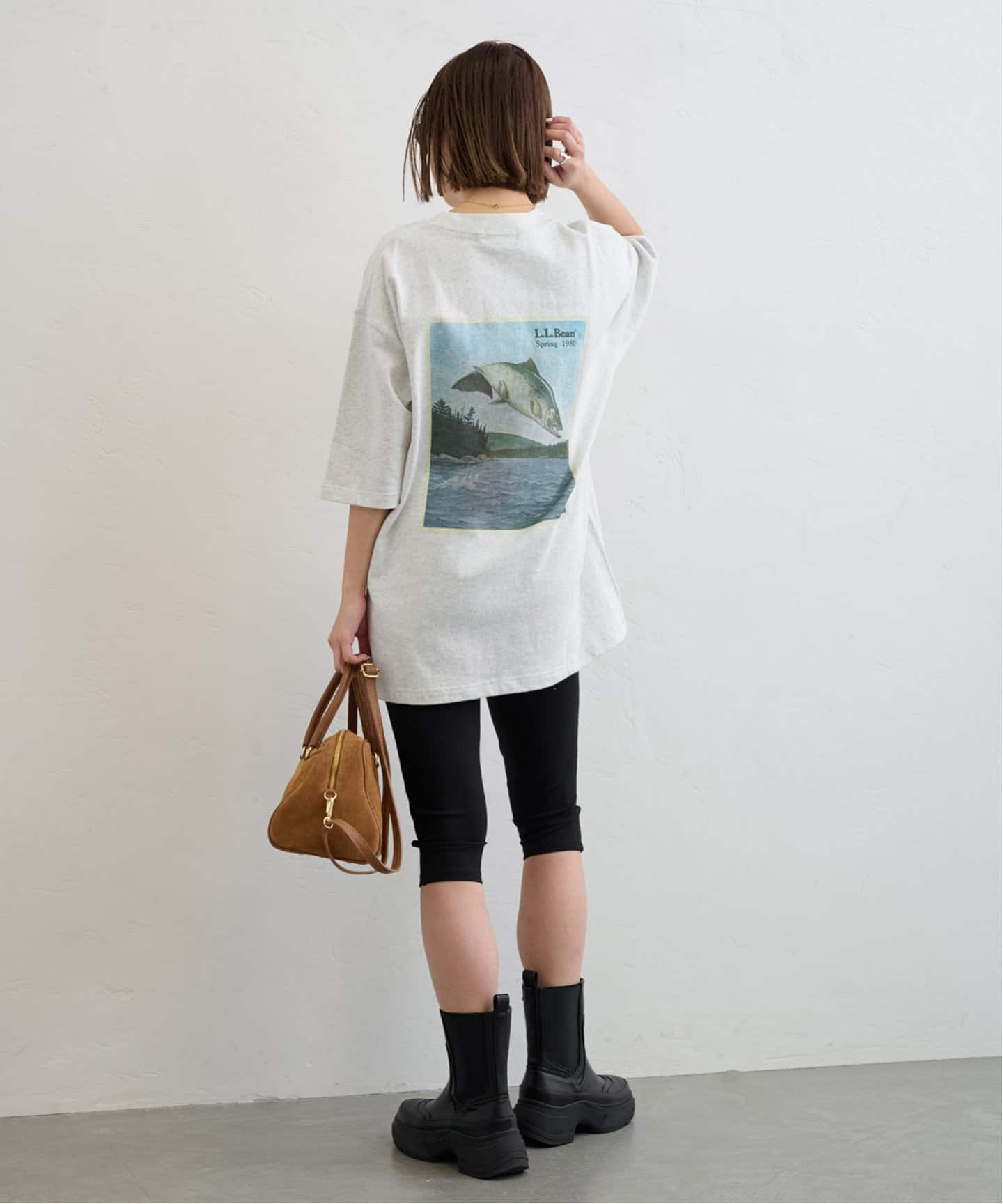 希少　80年代 エルエルビーン　vintage Tシャツ　L L.L.Bean(エルエルビーン) / 80s/HANES/筆記体ロゴ/USA製/T